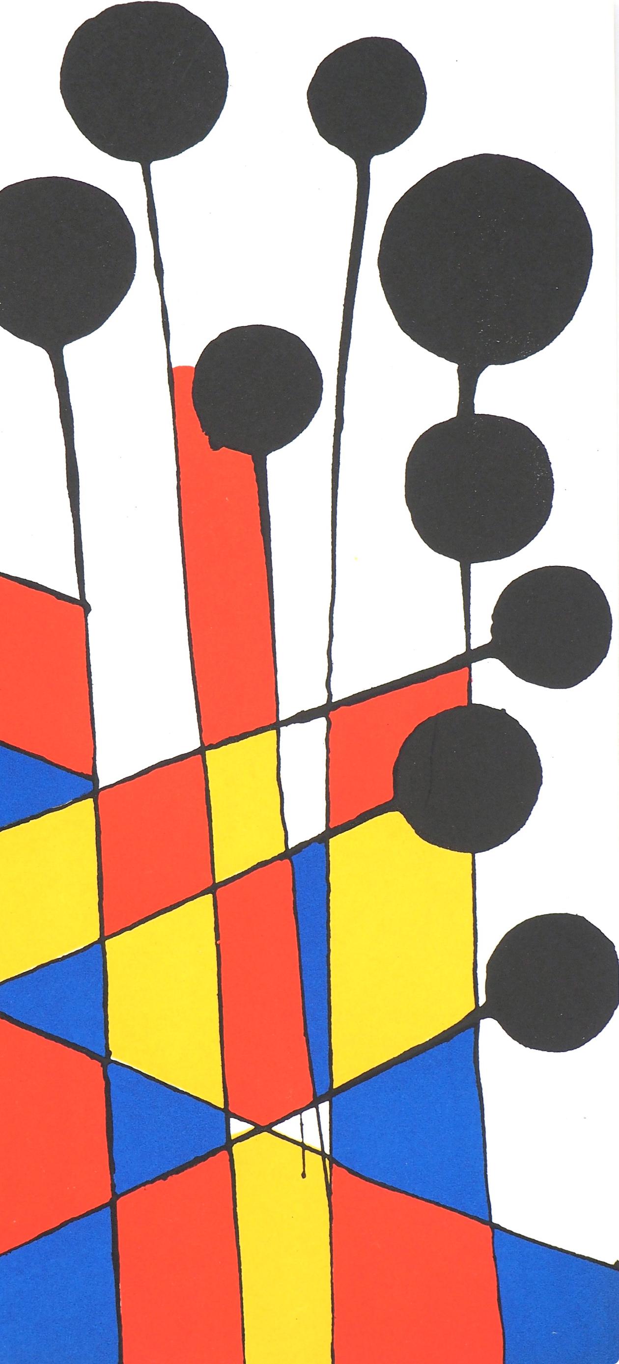 Zusammensetzung, Société internationale d'art XXe siècle (Orange), Landscape Print, von Alexander Calder