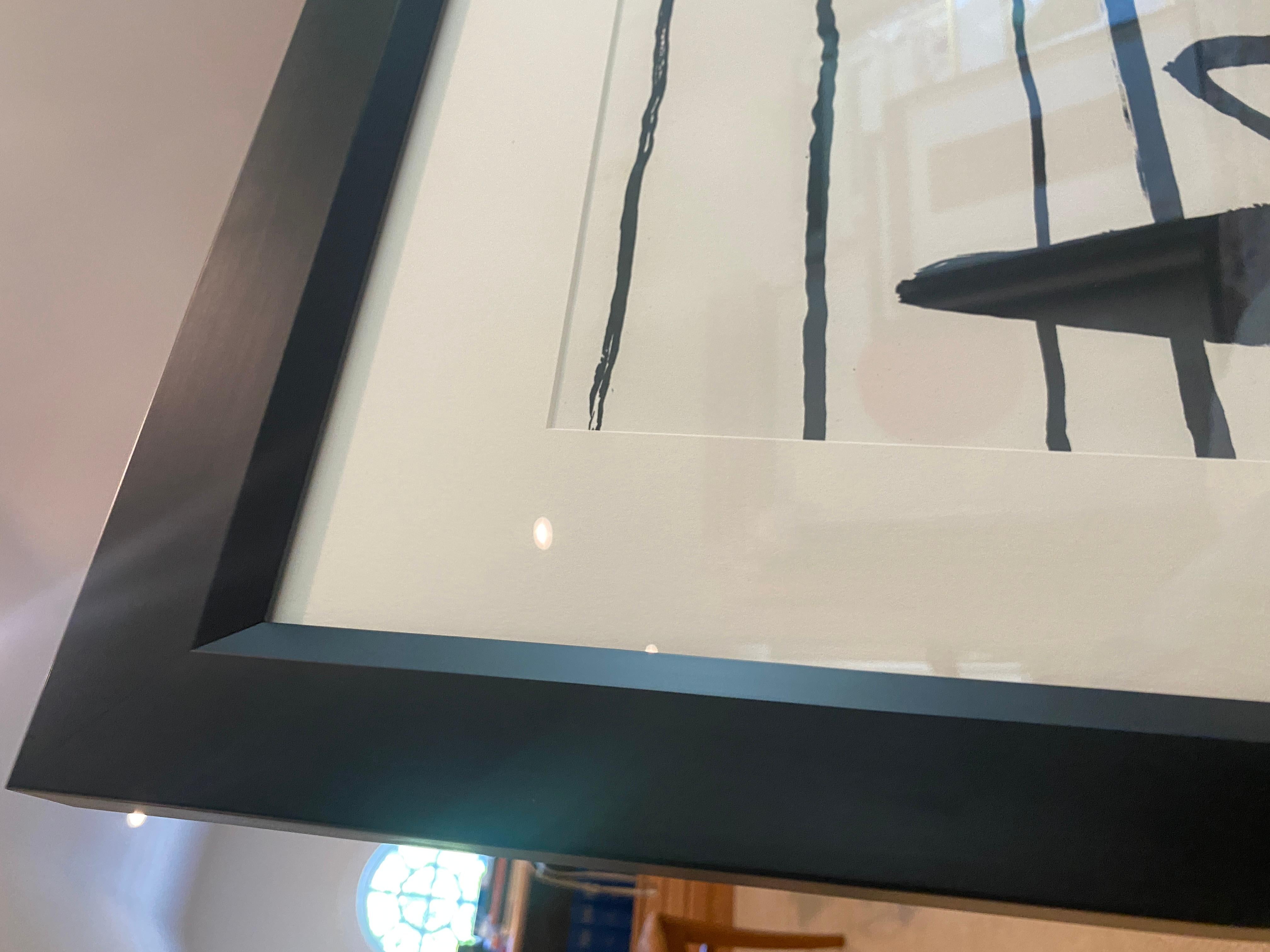 Composizione con ovale rosso e spirale nera - Print Astrattismo geometrico di Alexander Calder