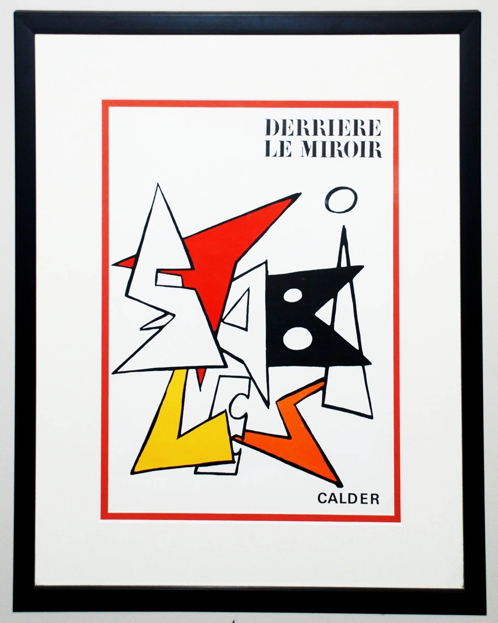 Alexander Calder Abstract Print – Cover von Derriere le Miroir #141 (Stabiles)