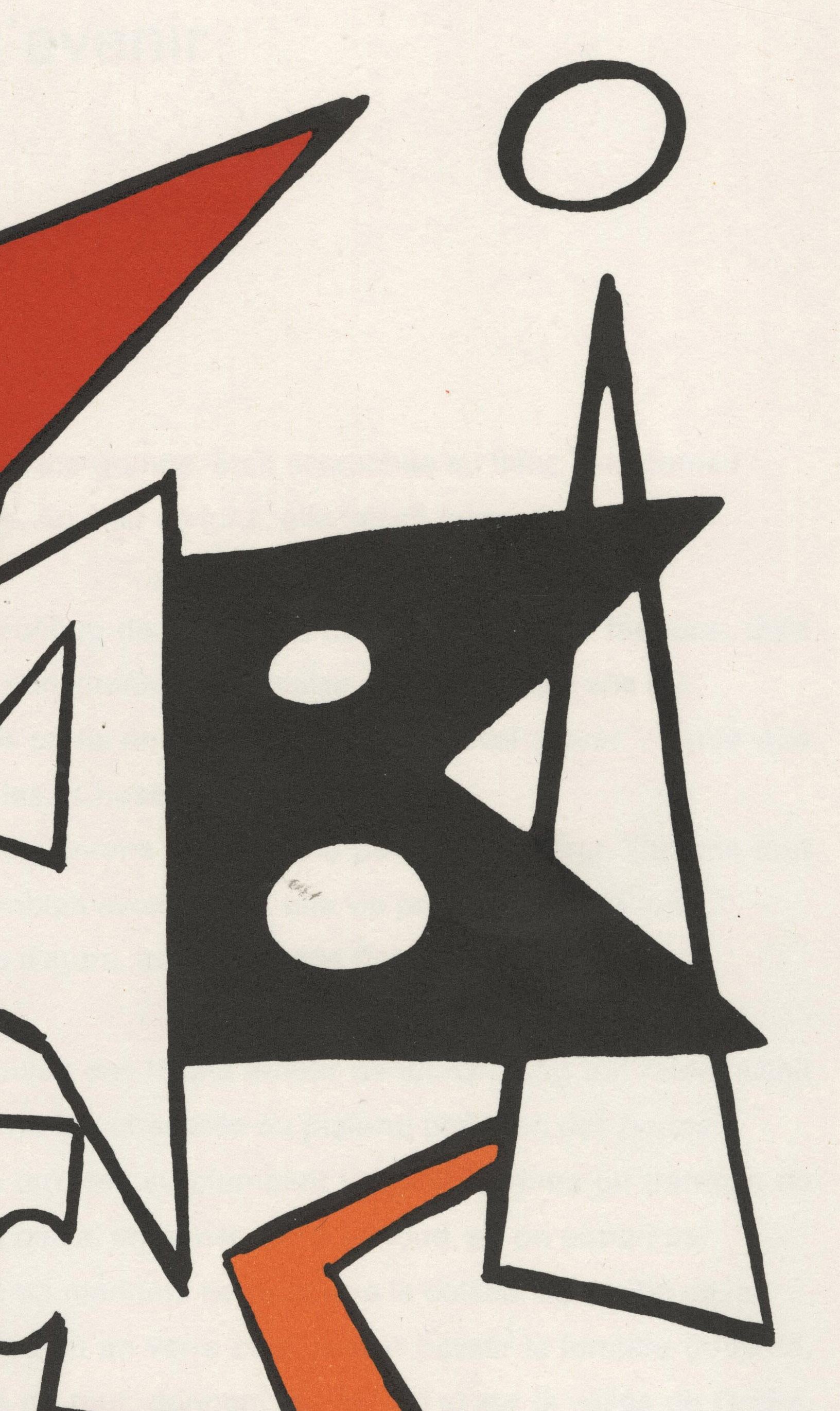 Derrier le Miroir, couverture, Volume 141 - Abstrait Print par Alexander Calder