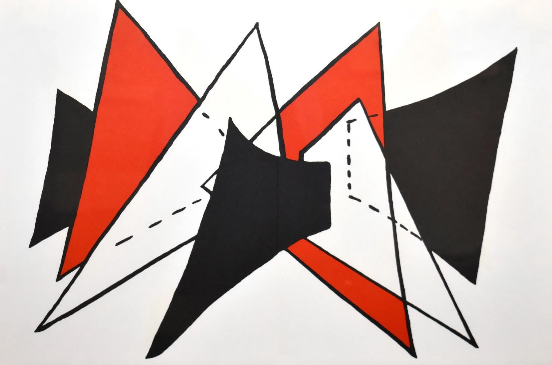 Derriere le Miroir #141, Derriere – Print von Alexander Calder