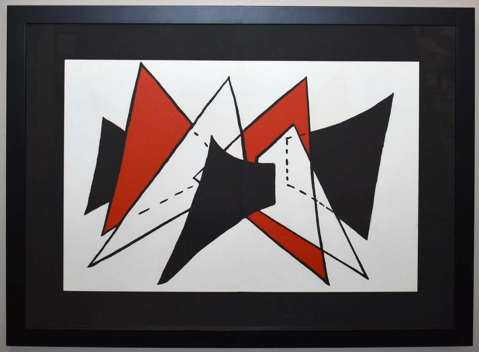 Derriere le Miroir #141, Derriere (Abstrakt), Print, von Alexander Calder