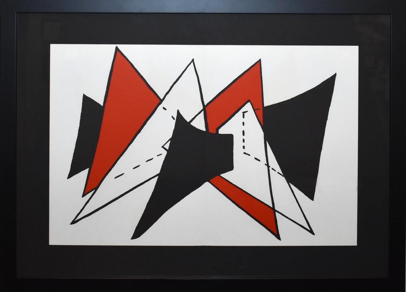 Alexander Calder Abstract Print – Derriere le Miroir #141, Derriere