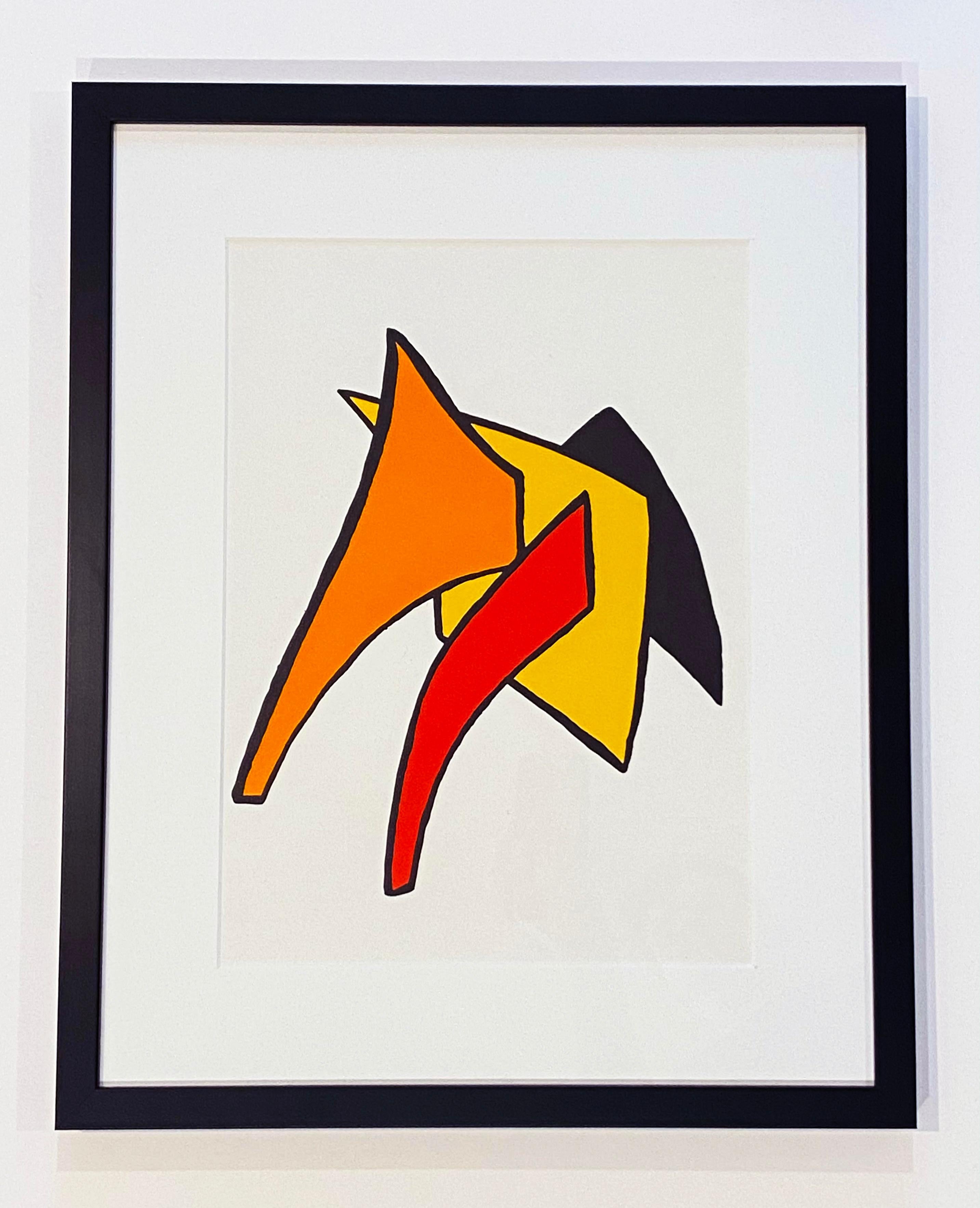 Alexander Calder Abstract Print - Derriere le Miroir #141 (Stabiles V)