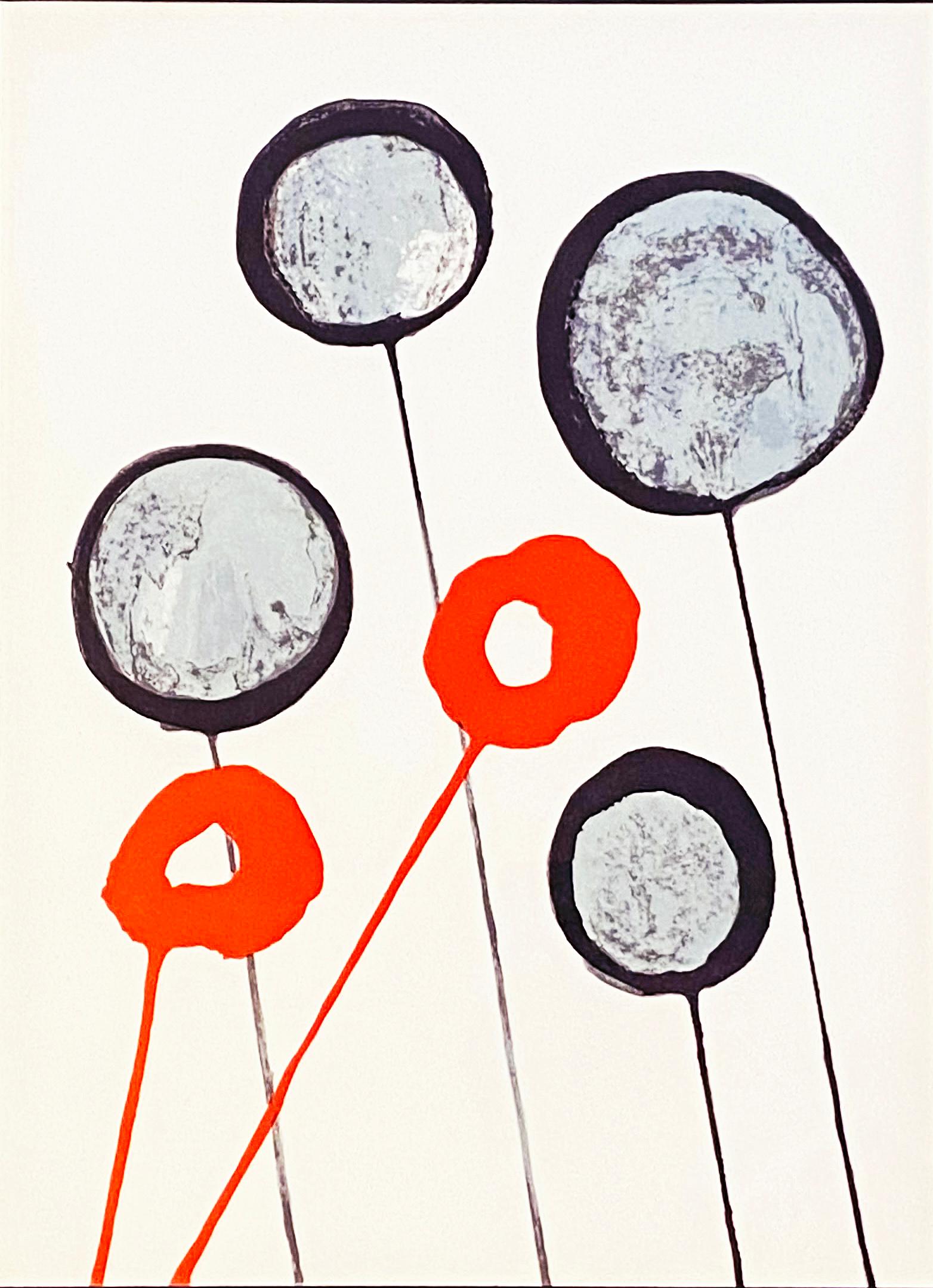 Alexander Calder Abstract Print - Derriere Le Miroir #156