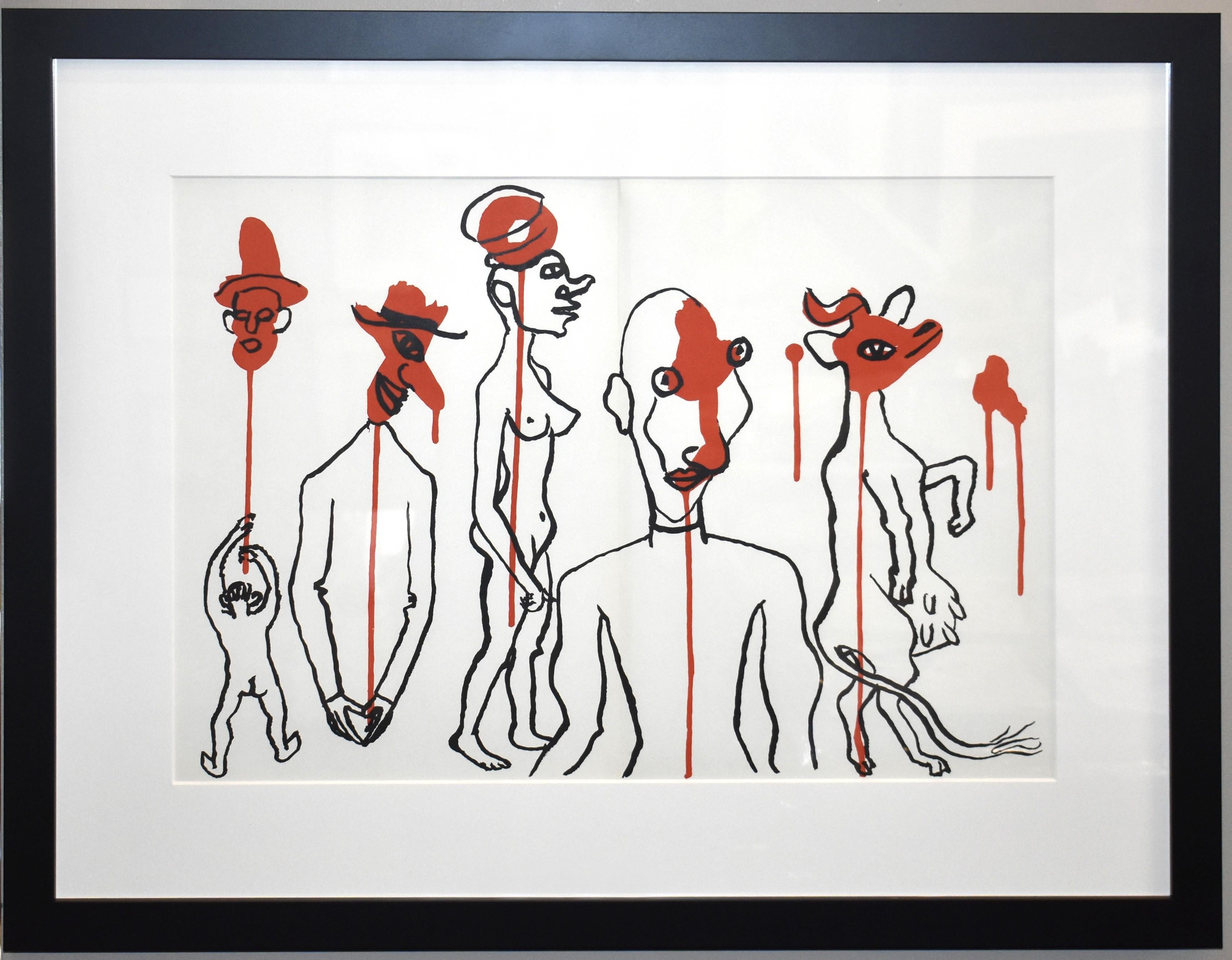 Alexander Calder Figurative Print - Derriere le Miroir #156 (Plate 5)