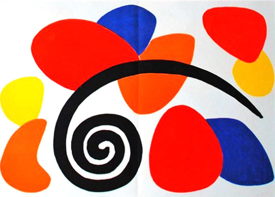 Derriere le Miroir #173 (Plate 2) - Print by Alexander Calder