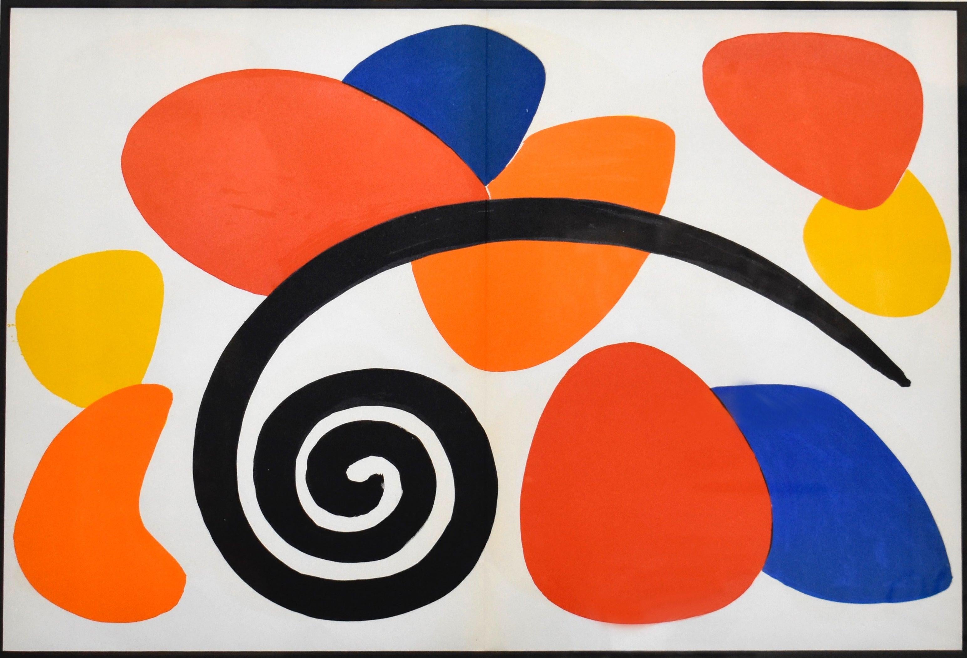 Artist: Alexander Calder
Medium: Lithograph
Title: Derriere le Miroir #173 (Plate 2)
Portfolio: Derriere le Miroir #173
Year: 1968
Edition: Unnumbered
Framed Size: 22