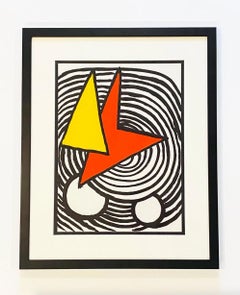 Alexander Calder Abstrac Lithograph, Unsigned, 1973, Derriere le Miroir #201