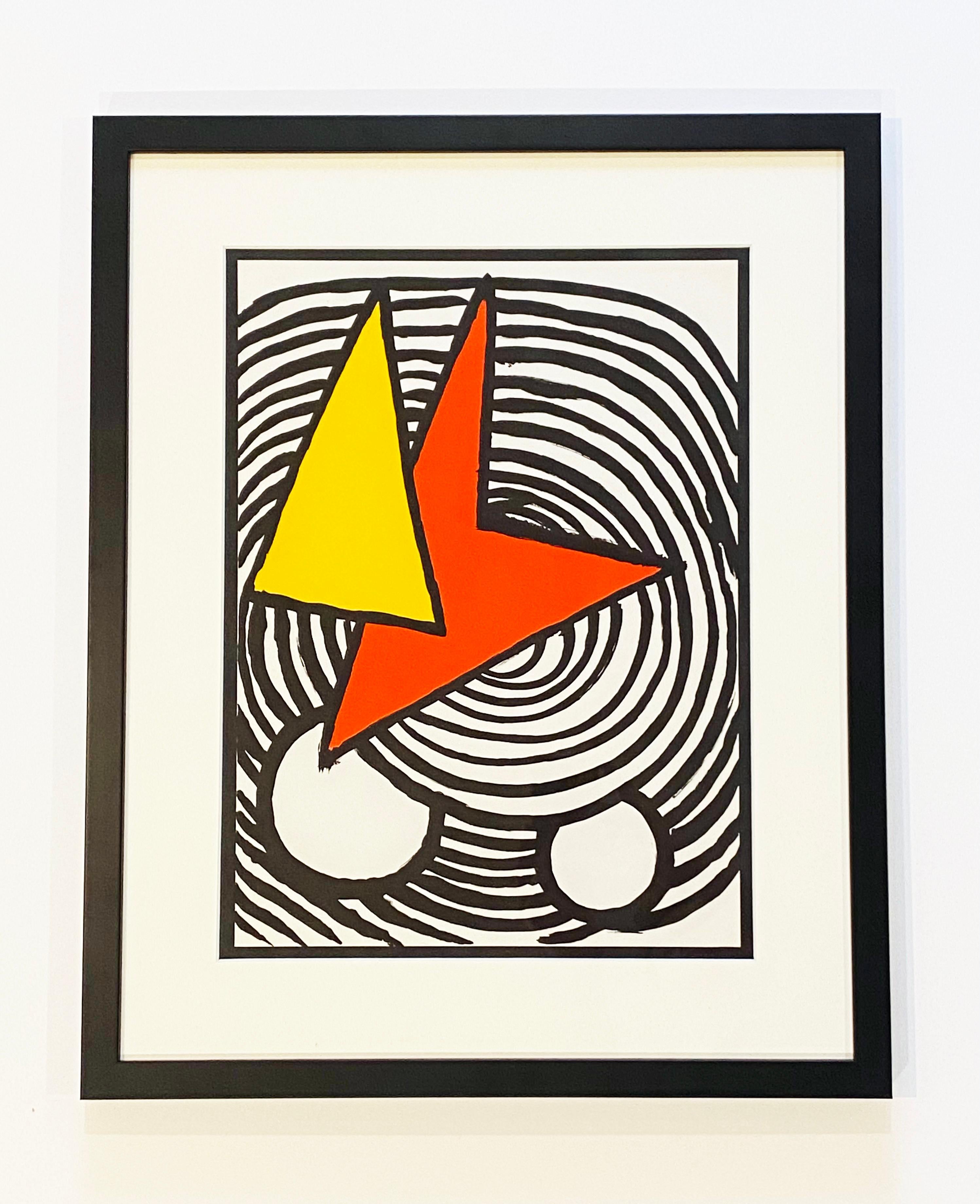 Alexander Calder Abstract Print - Derriere le Miroir #201