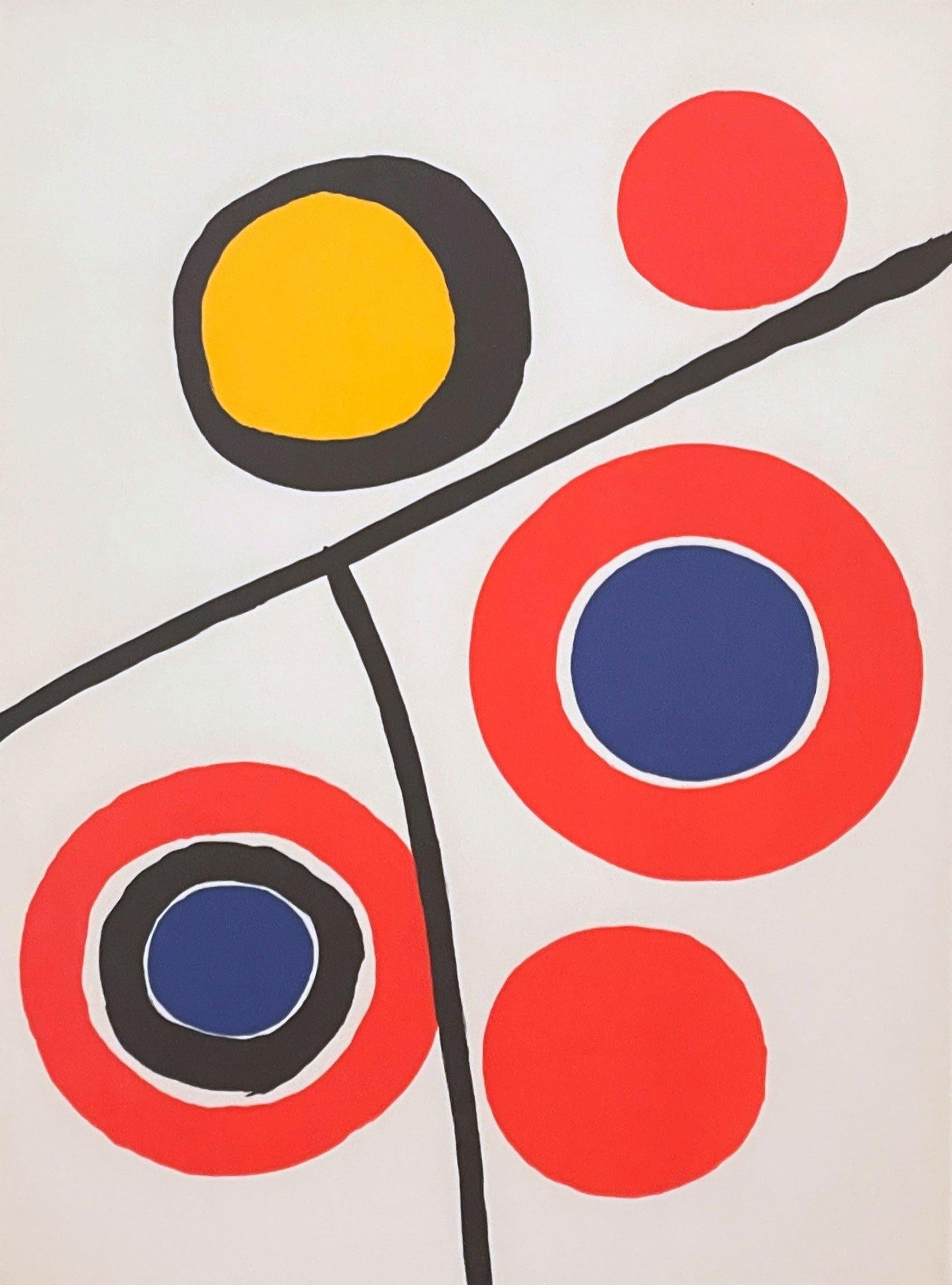 Alexander Calder Abstract Print – Derriere le Miroir #201, Derriere