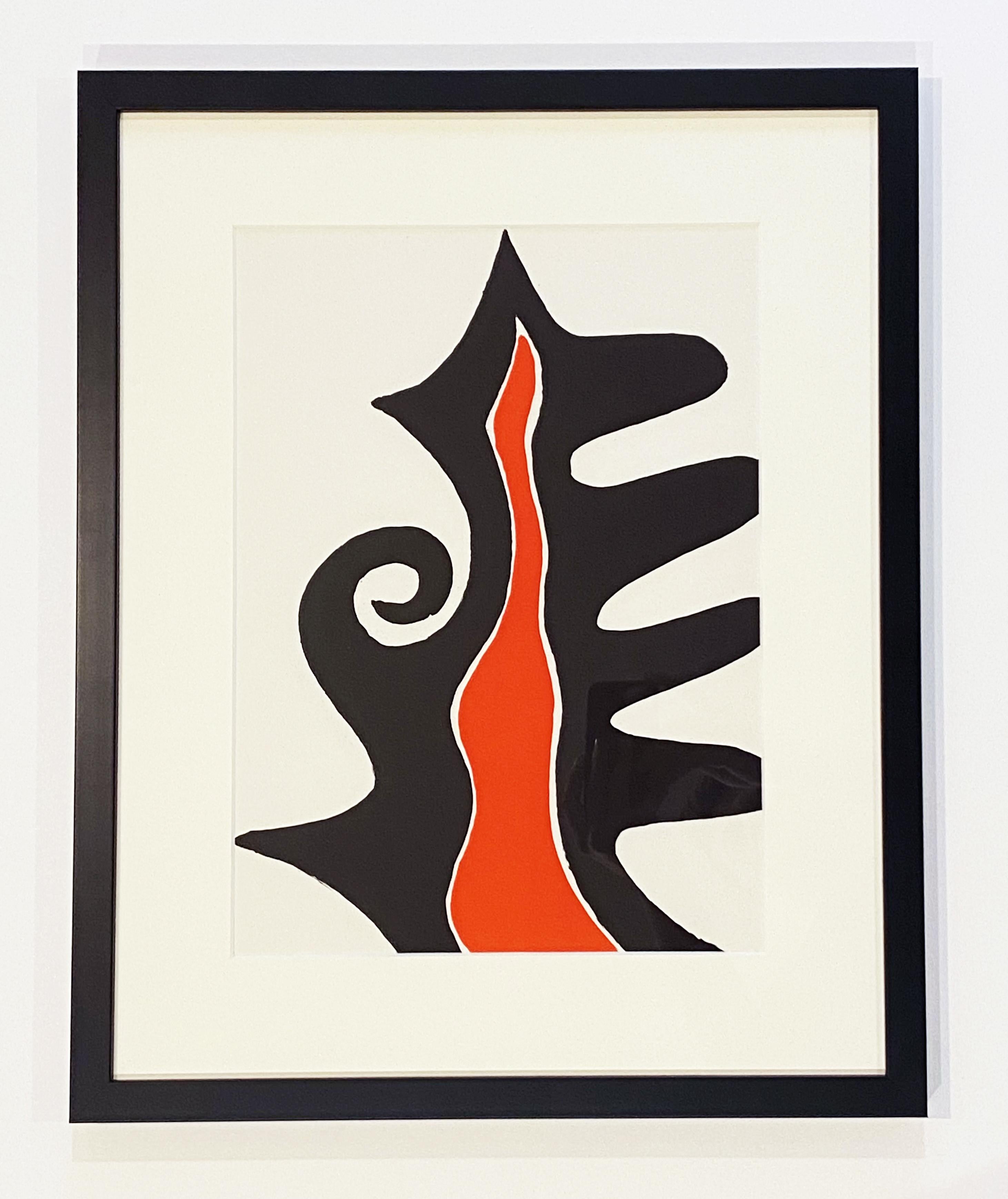 Alexander Calder Abstract Print – Derriere le Miroir #201