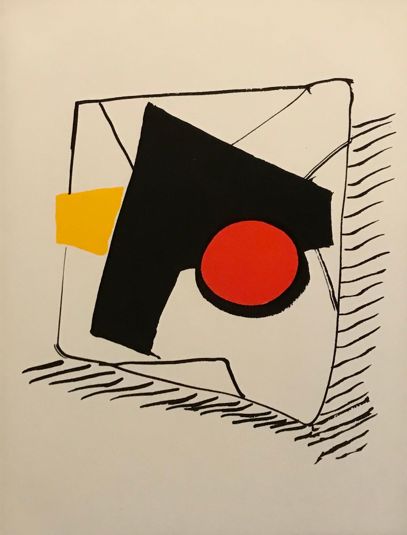 Untitled Lithograph from the Portfolio Derriere le Miroir 212 - Print by Alexander Calder