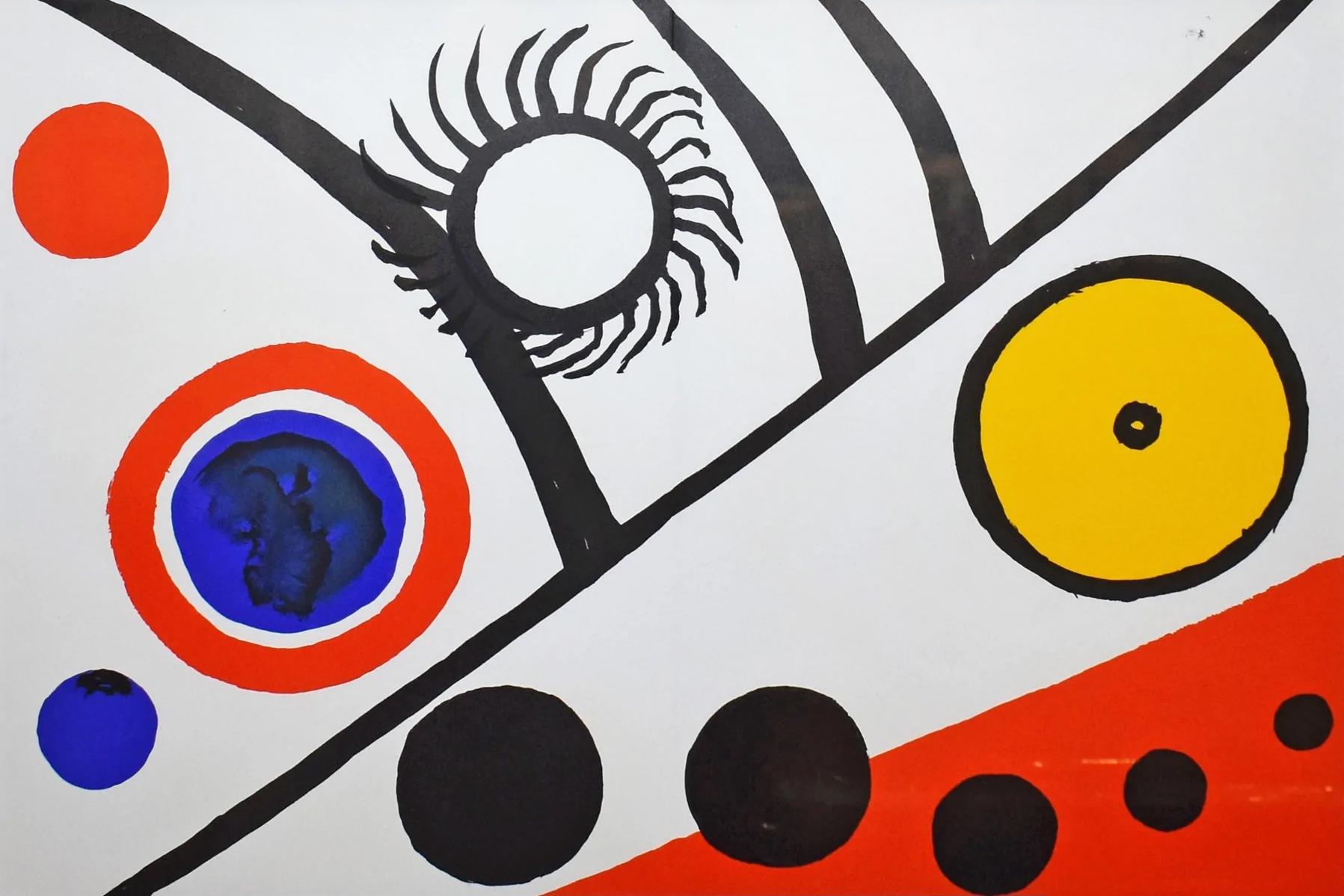 Derriere le Miroir #221, Derriere – Print von Alexander Calder