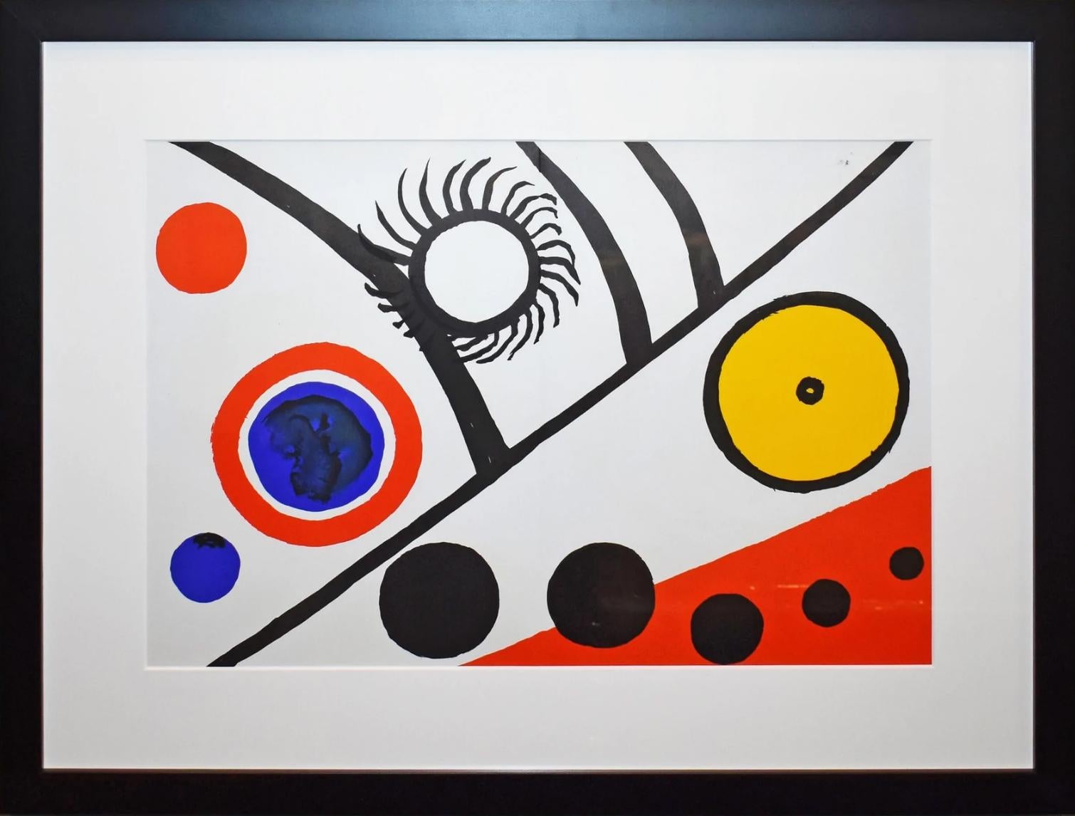 Alexander Calder Abstract Print – Derriere le Miroir #221, Derriere