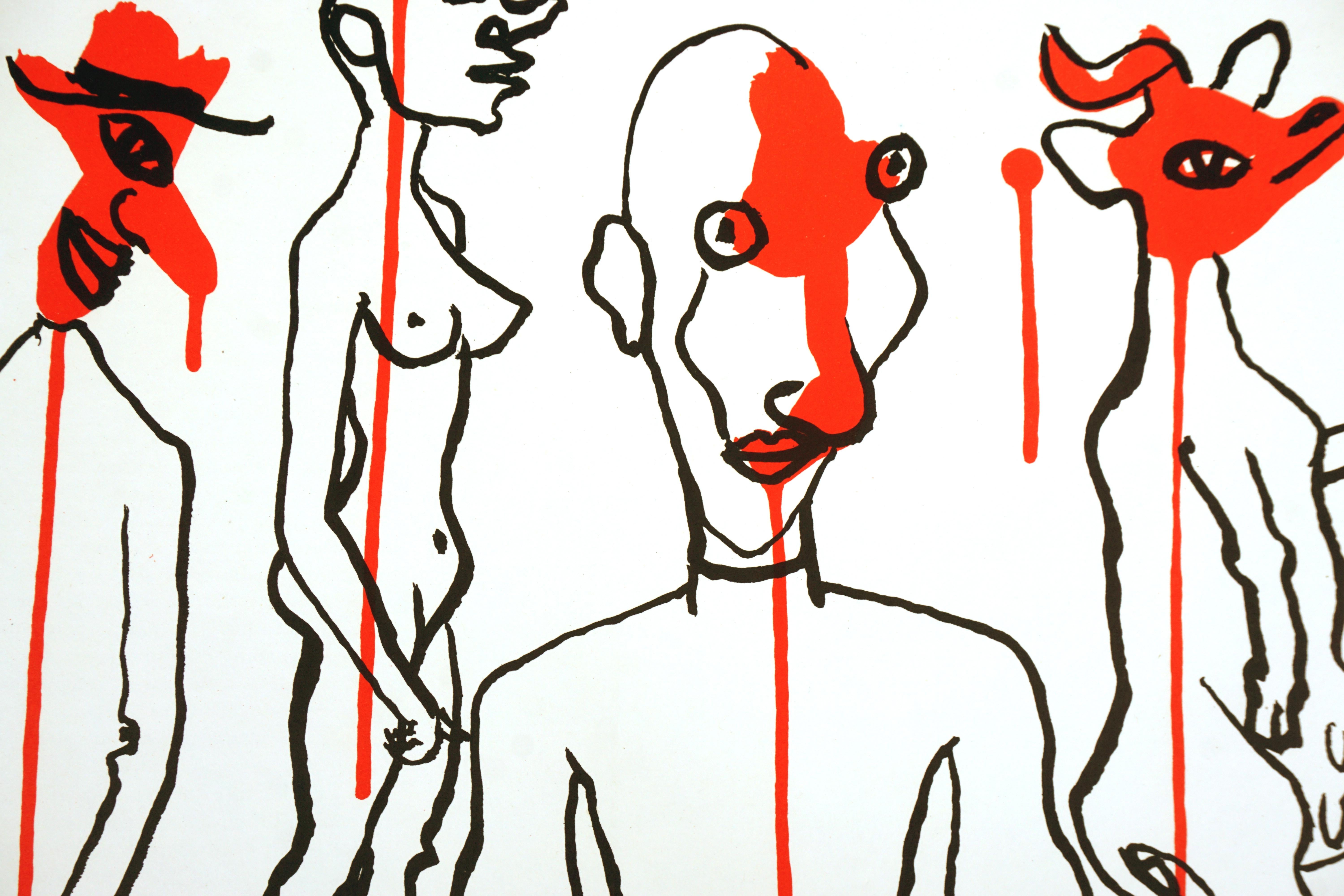 Alexander Calder Mid Century Derrière le Miroir Lithograph For Sale 1
