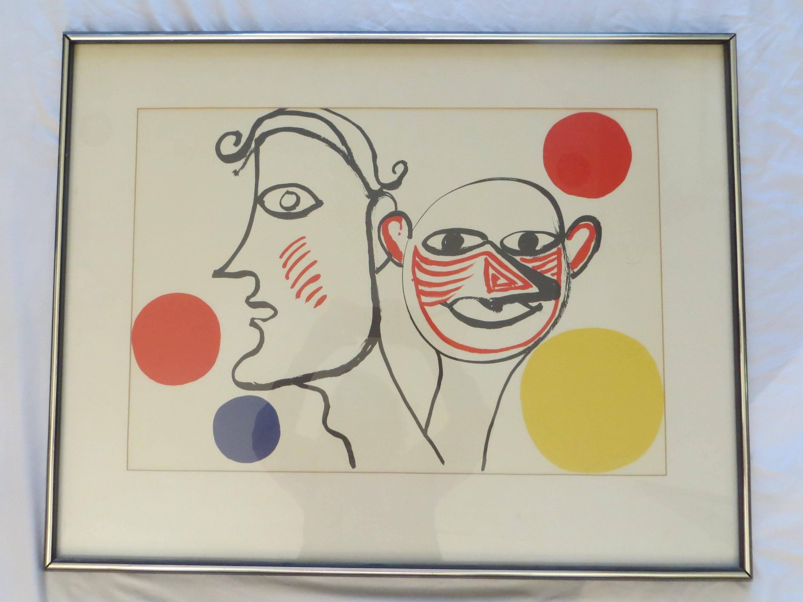 Alexander Calder lithograph Derrière le miroir  1