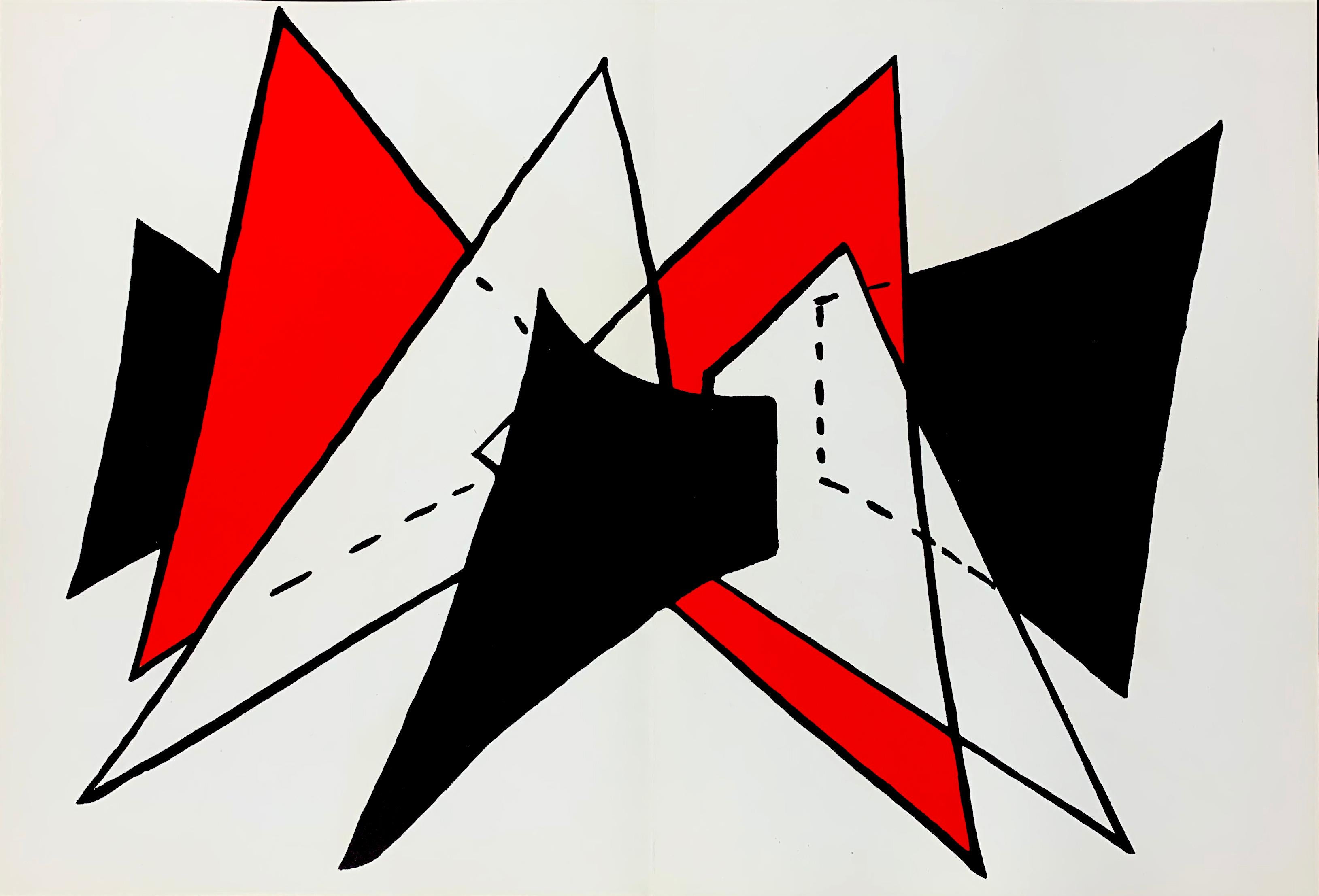 Derriere Le Miroir Nr. 141 Stabile 2 – Print von Alexander Calder