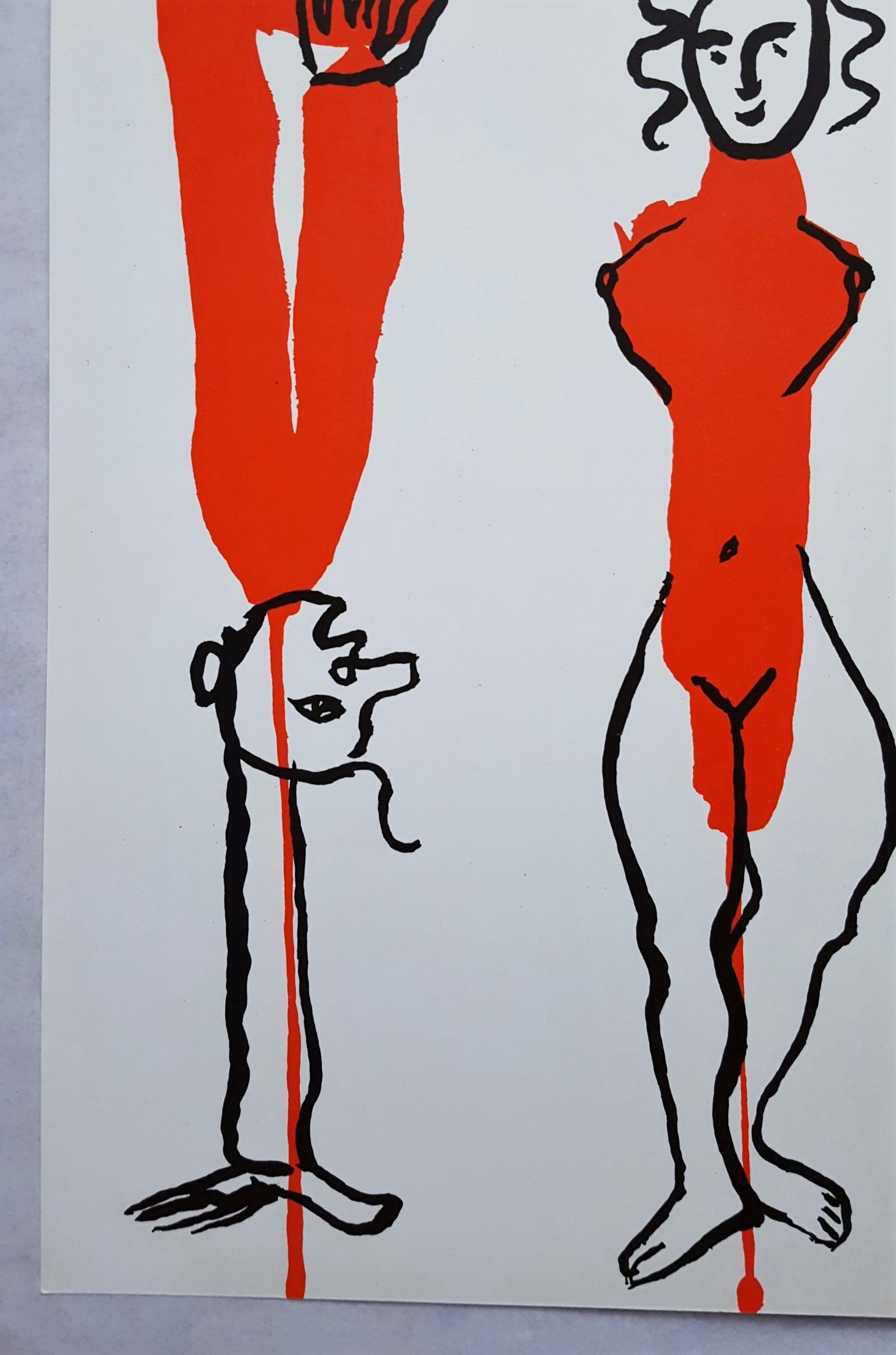 Derrière le Miroir No. 156 (Circus 3 - Les Gueules Degoulinantes) - Print by Alexander Calder