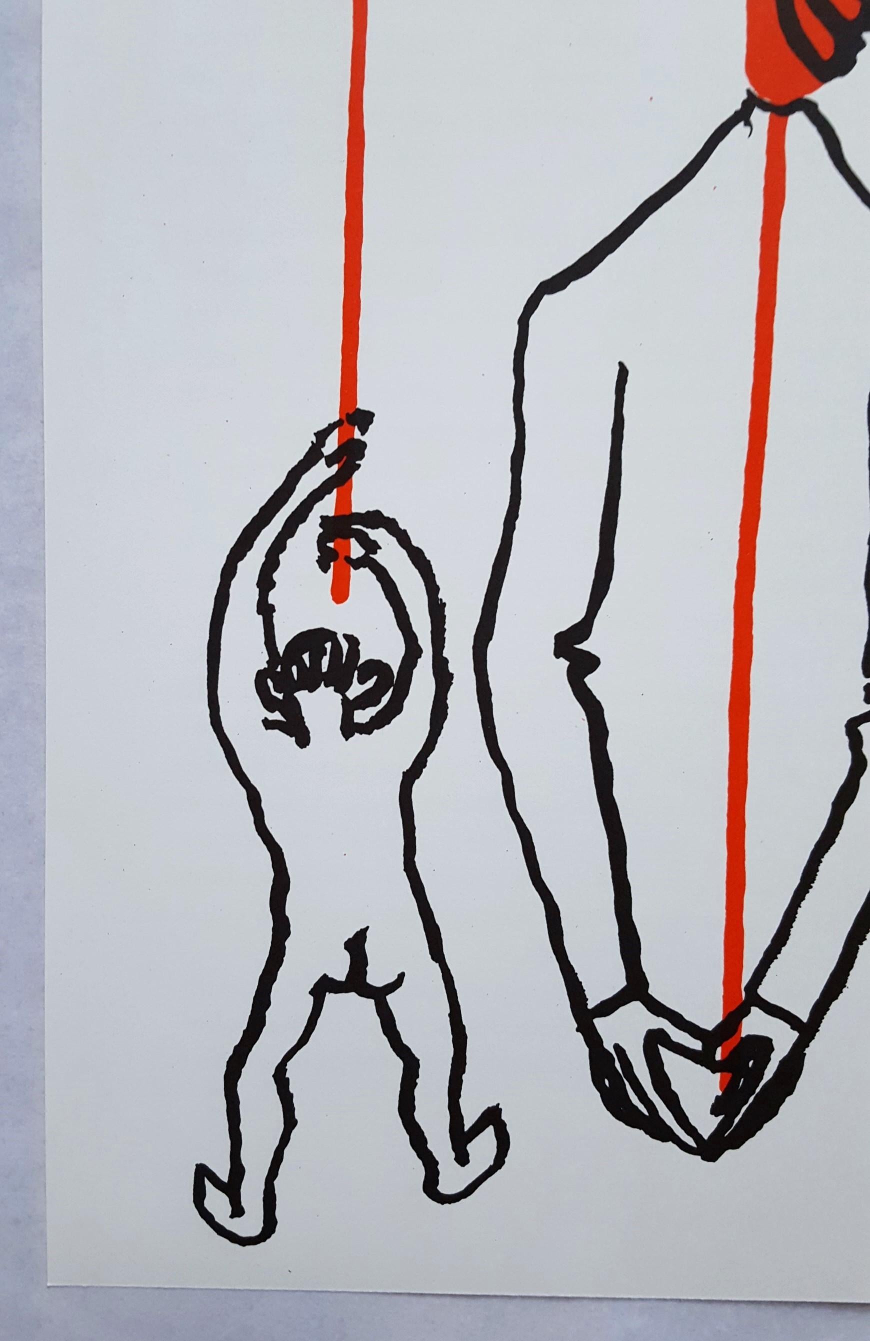 Derrière le Miroir No. 156 (Circus 4 - Les Gueules Degoulinantes) - Print by Alexander Calder