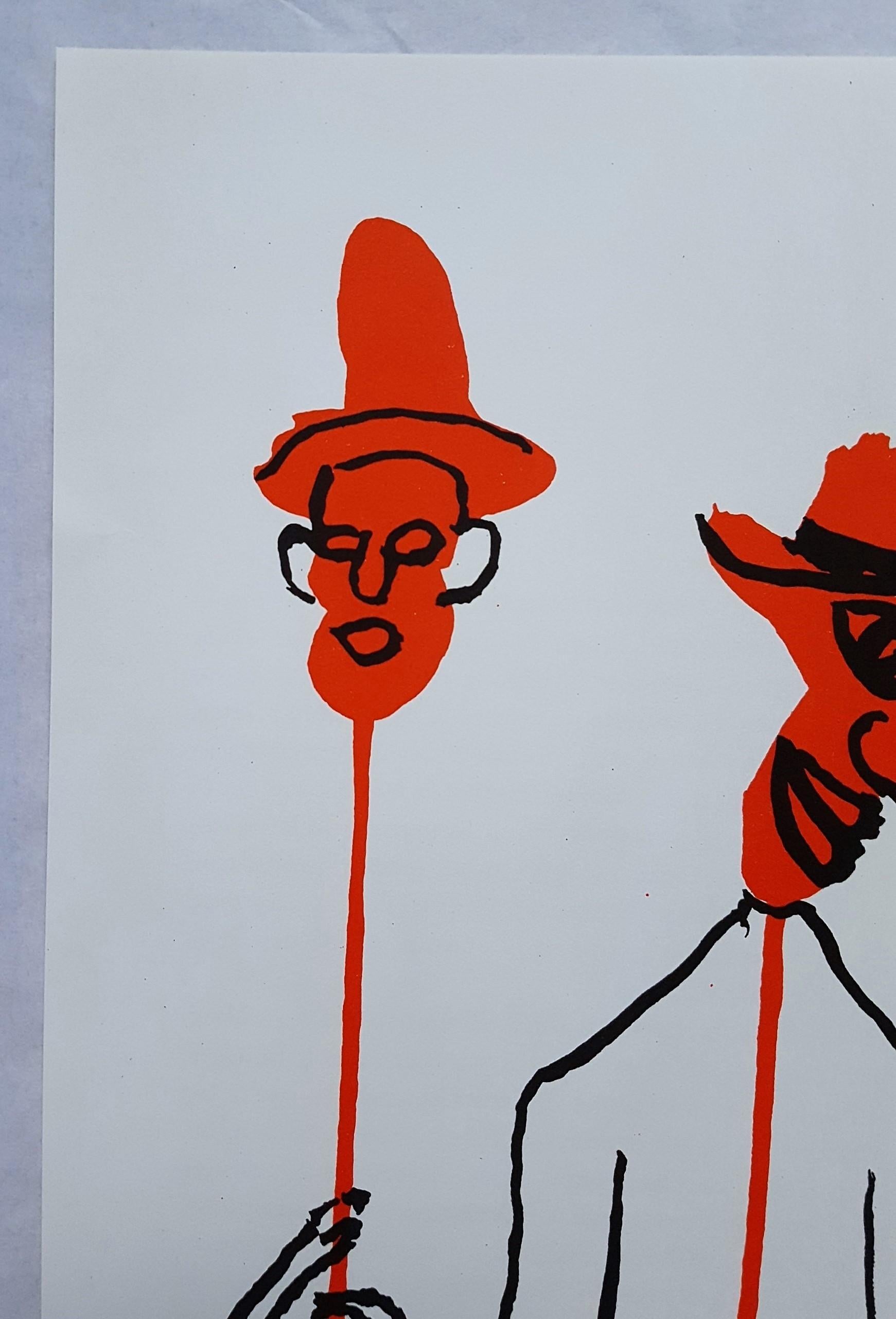 Derrière le Miroir No. 156 (Circus 4 - Les Gueules Degoulinantes) - Modern Print by Alexander Calder