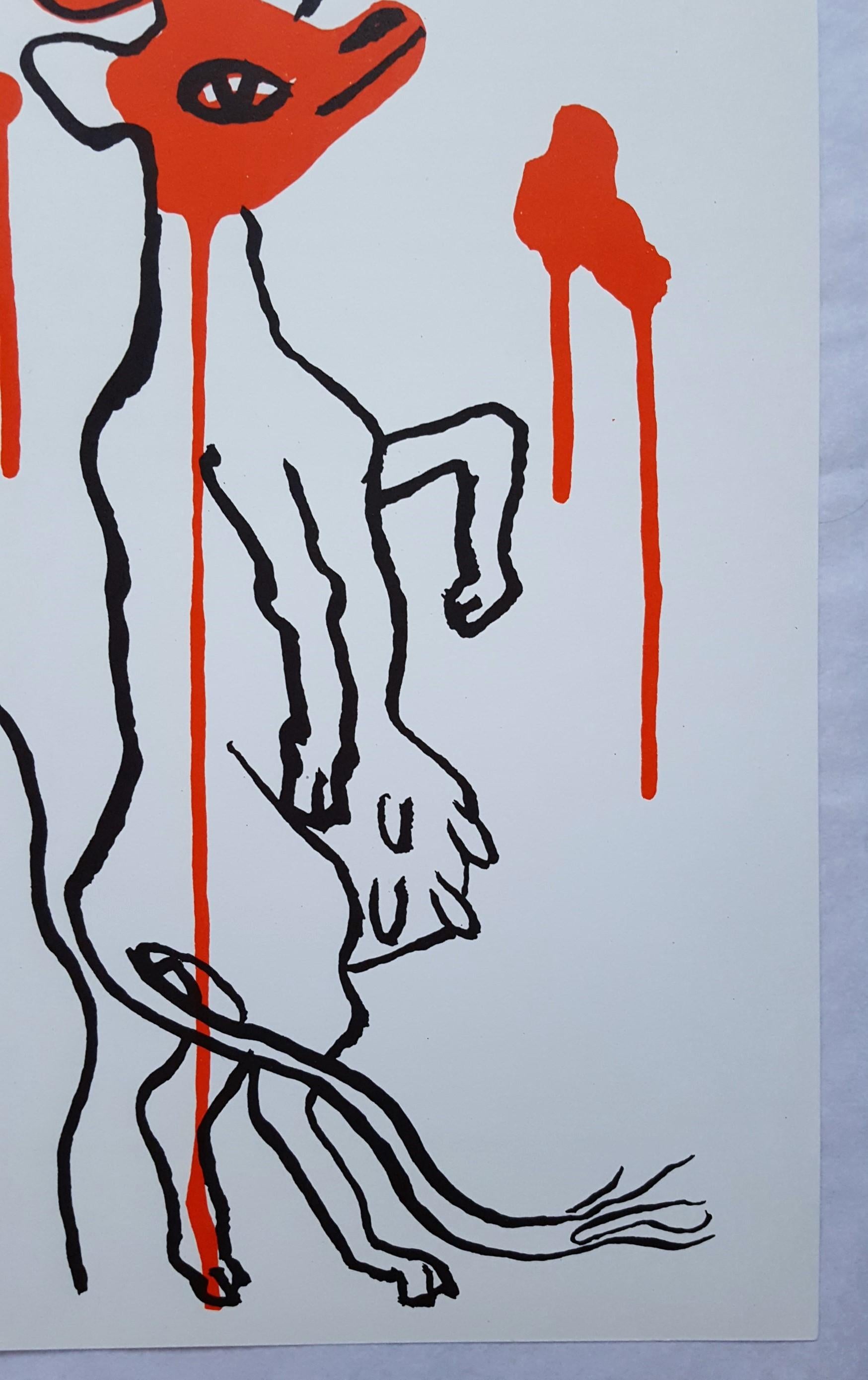 An original lithograph on smooth wove paper by American artist Alexander Calder (1898-1976) titled 