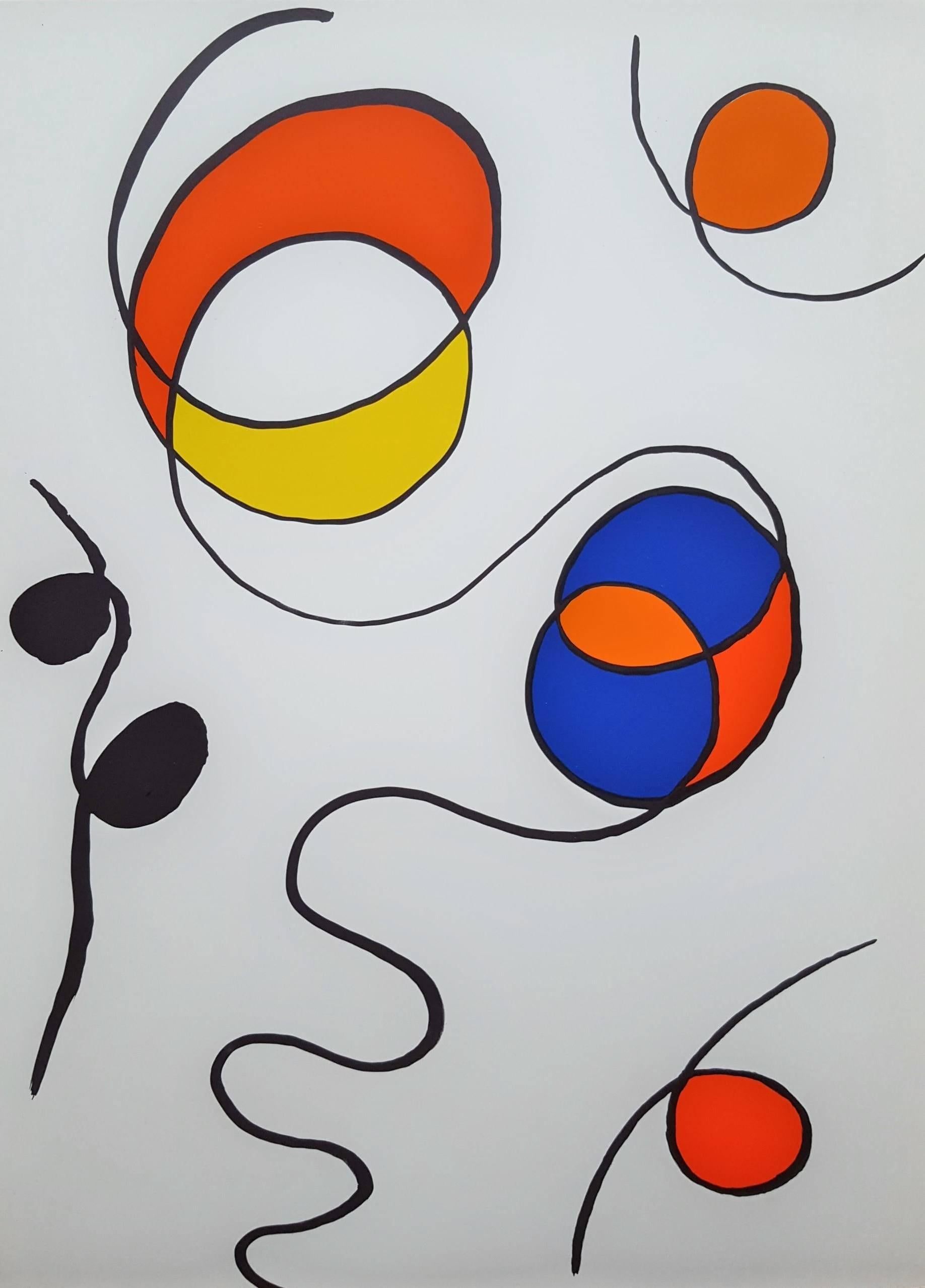 Alexander Calder Abstract Print - Derriere Le Miroir No. 173 (Abstract I)