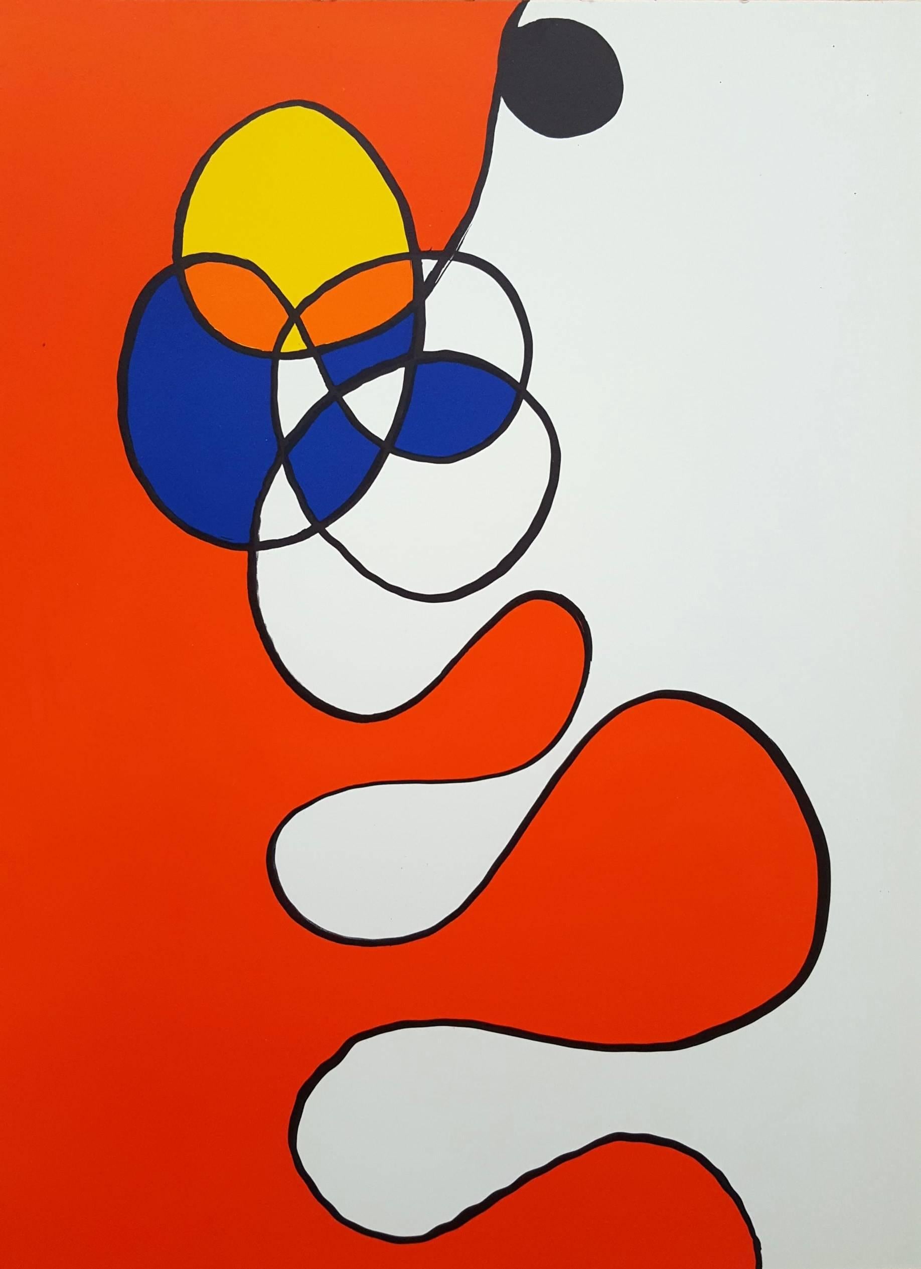 Alexander Calder Abstract Print - Derriere Le Miroir No. 173 (Abstract III)