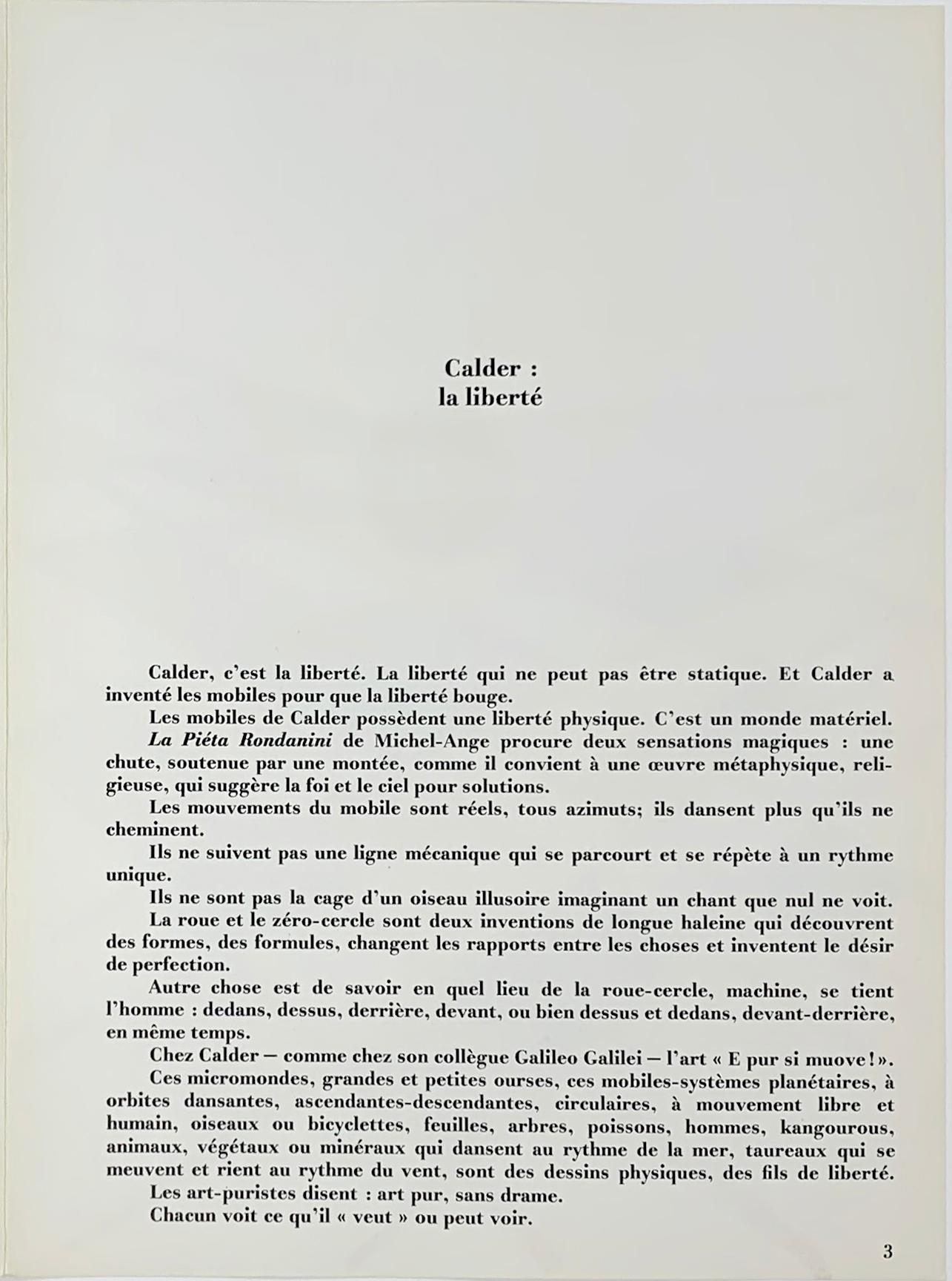 Derriere Le Miroir No. 190 - Abstract Print by Alexander Calder