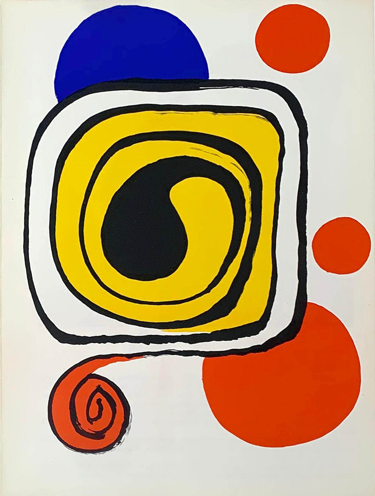 Alexander Calder Abstract Print - Derriere Le Miroir No. 190