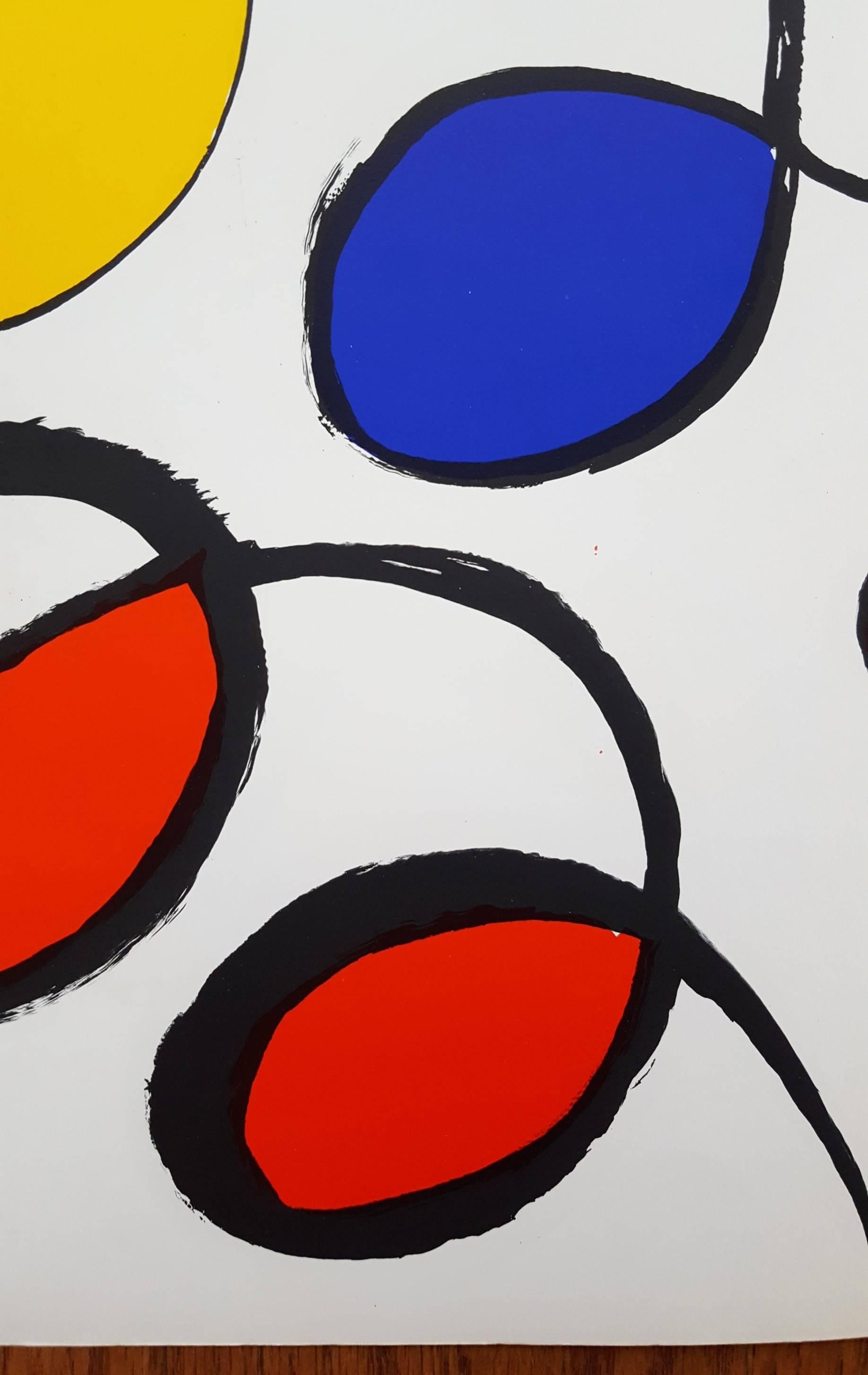Derriere Le Miroir No. 190 (page 14, 15) - Abstract Print by Alexander Calder