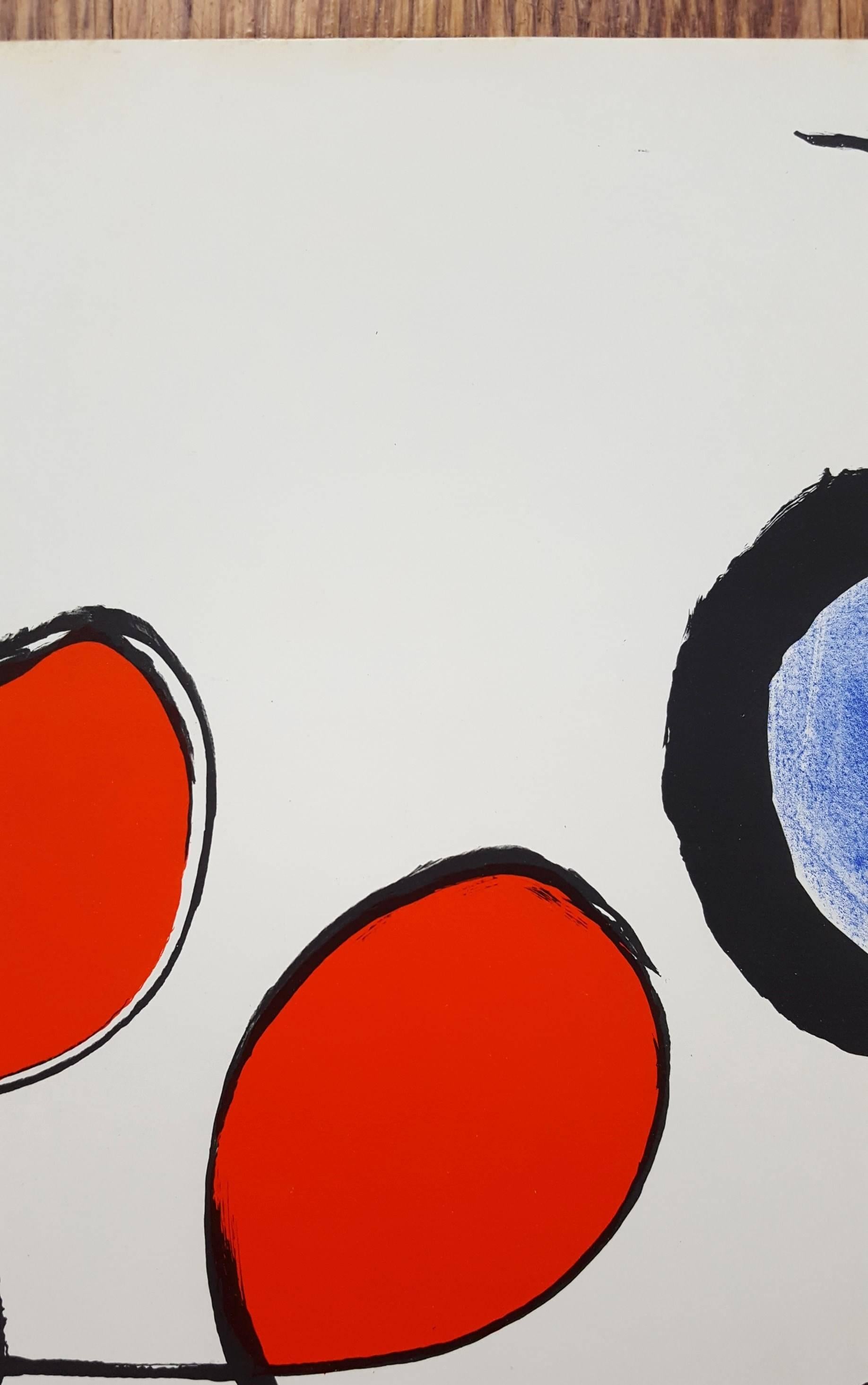 An original lithograph on smooth wove paper by American artist Alexander Calder (1898-1976) titled 