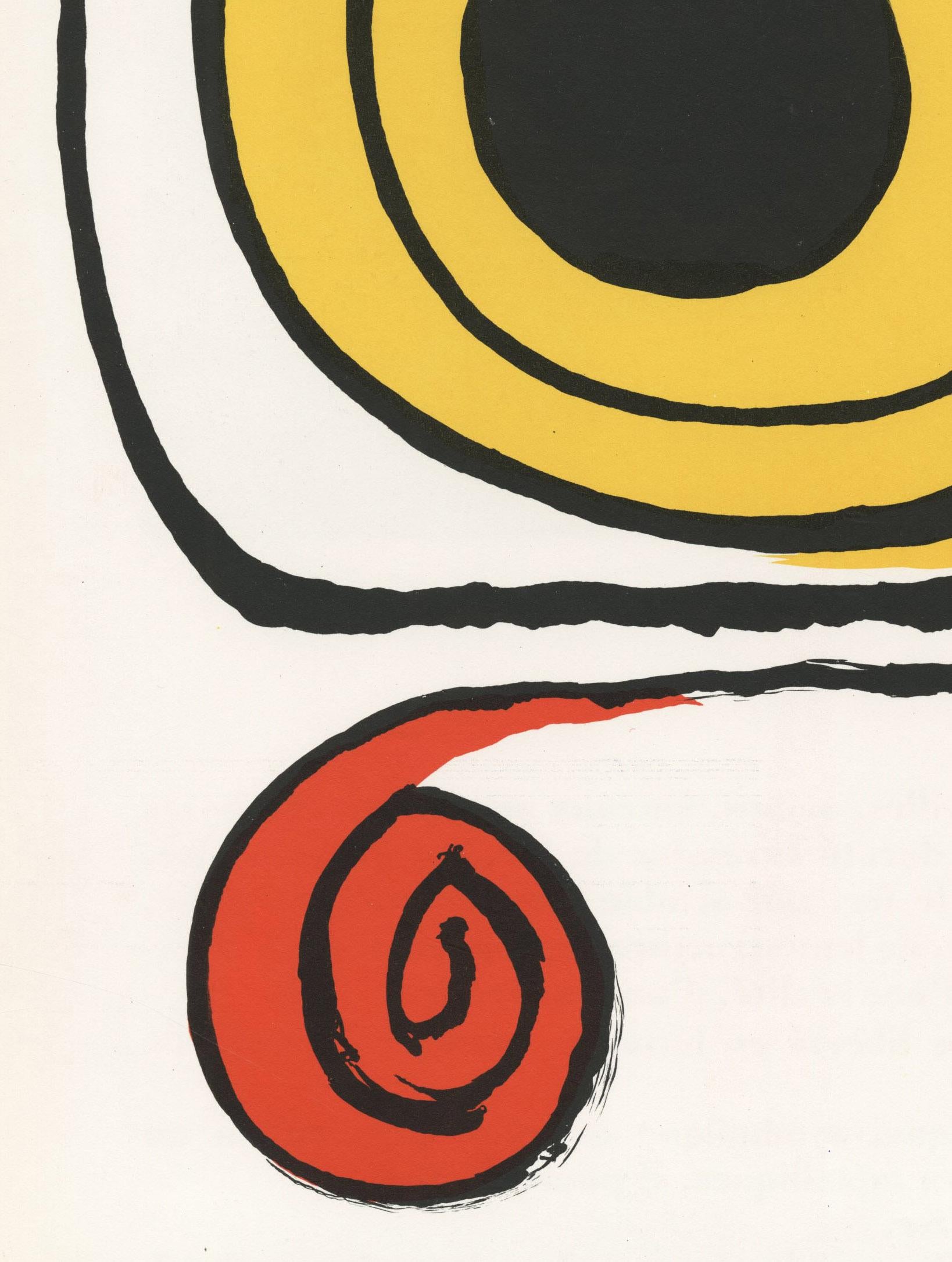 Derriere Le Miroir-No. 190-Page 9
Color llithograph, 1971
Unsigned (as issued)
From: Derriere Le Miroir, No. 190, 1971
Publisher: Aime Maeght, Paris
Printer: L’Imprimerie Arts, Paris
Edition: Large (unspecified)
Note: There was also a deluxe edition
