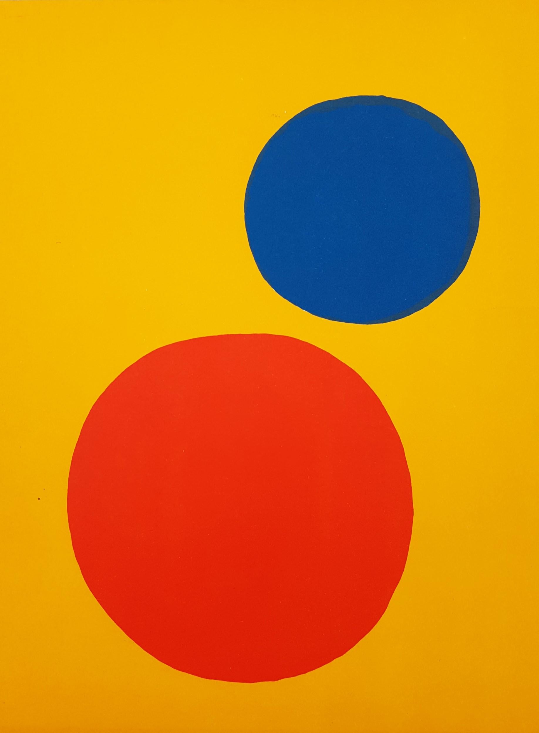 Alexander Calder Abstract Print - Derriere Le Miroir No. 201 (back cover)