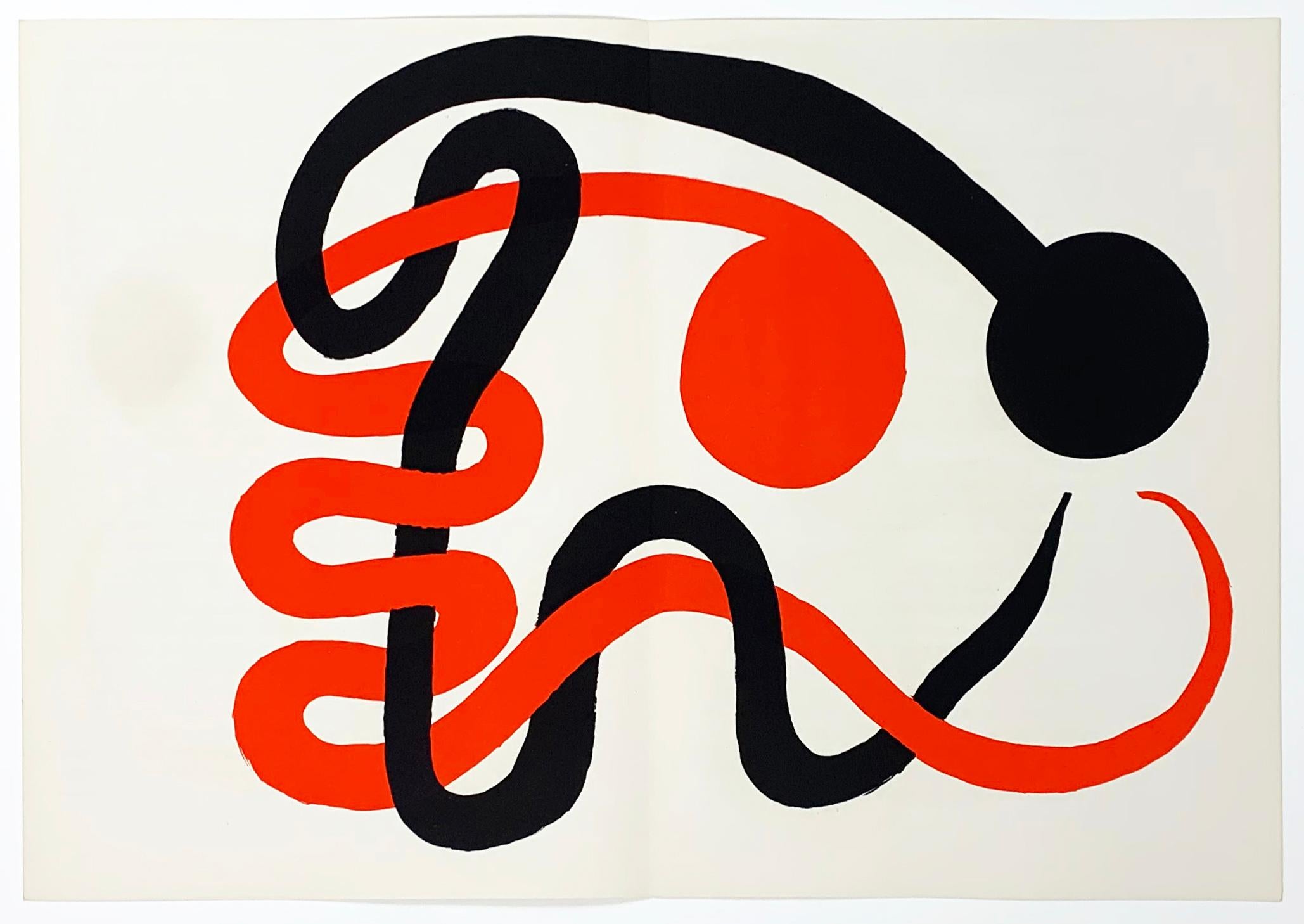 Alexander Calder Abstract Print - Derriere Le Miroir No. 201