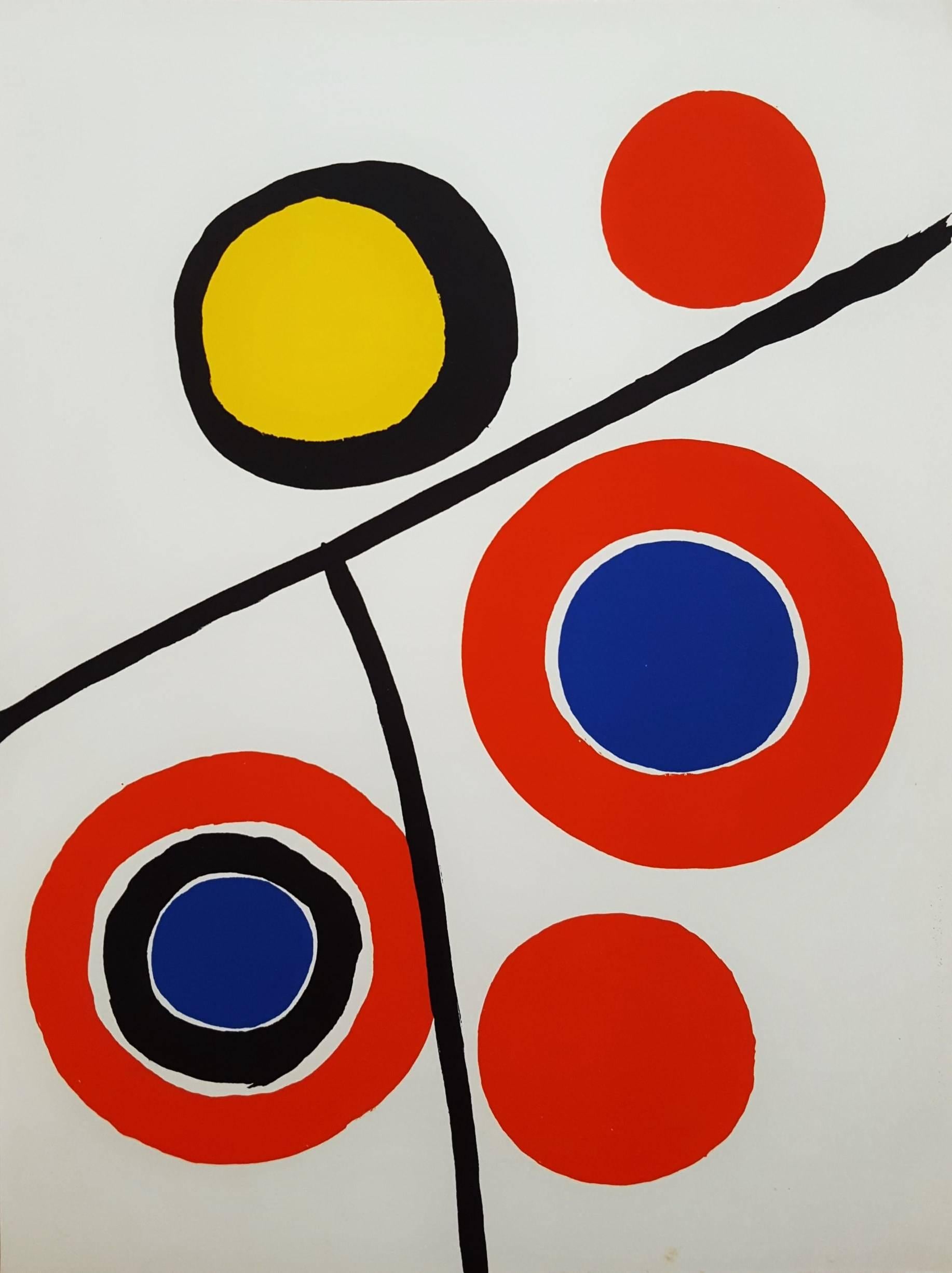 Alexander Calder Abstract Print – Derriere Le Miroir Nr. 201 (Seite 9)