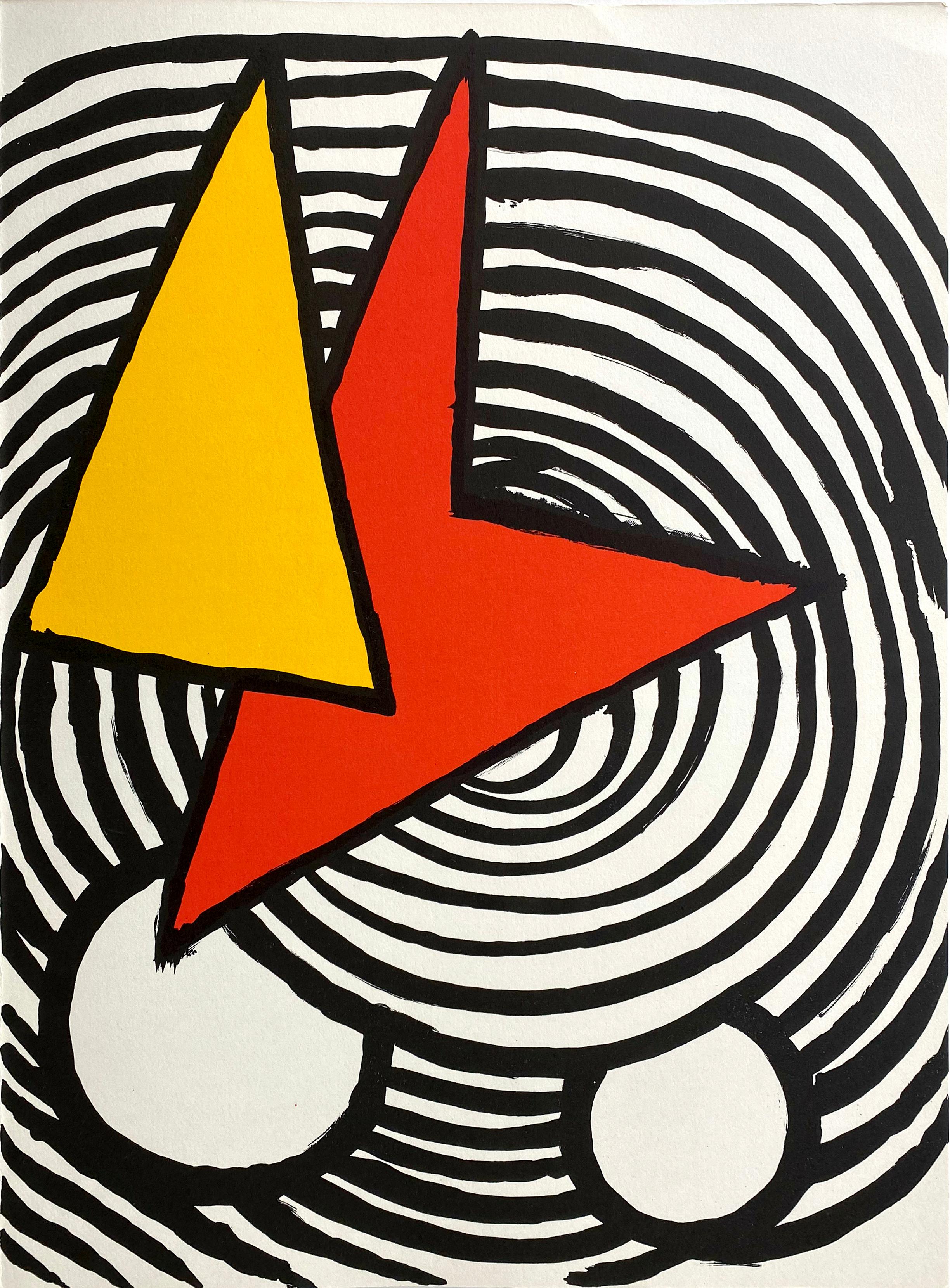 Alexander Calder Abstract Print - Derriere Le Miroir No. 201, Untitled