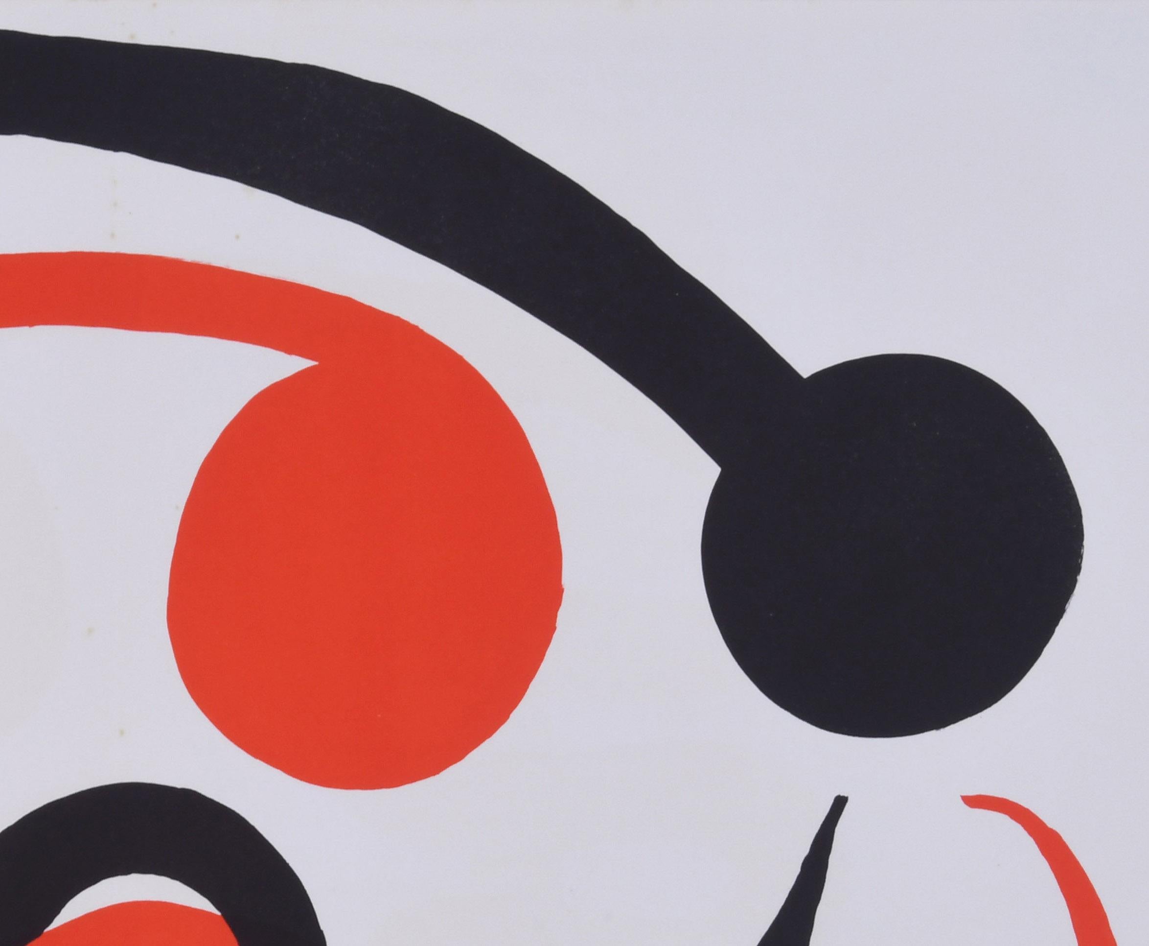 Derriere Le Miroir - Seite 6-7 (Abstrakt), Print, von Alexander Calder