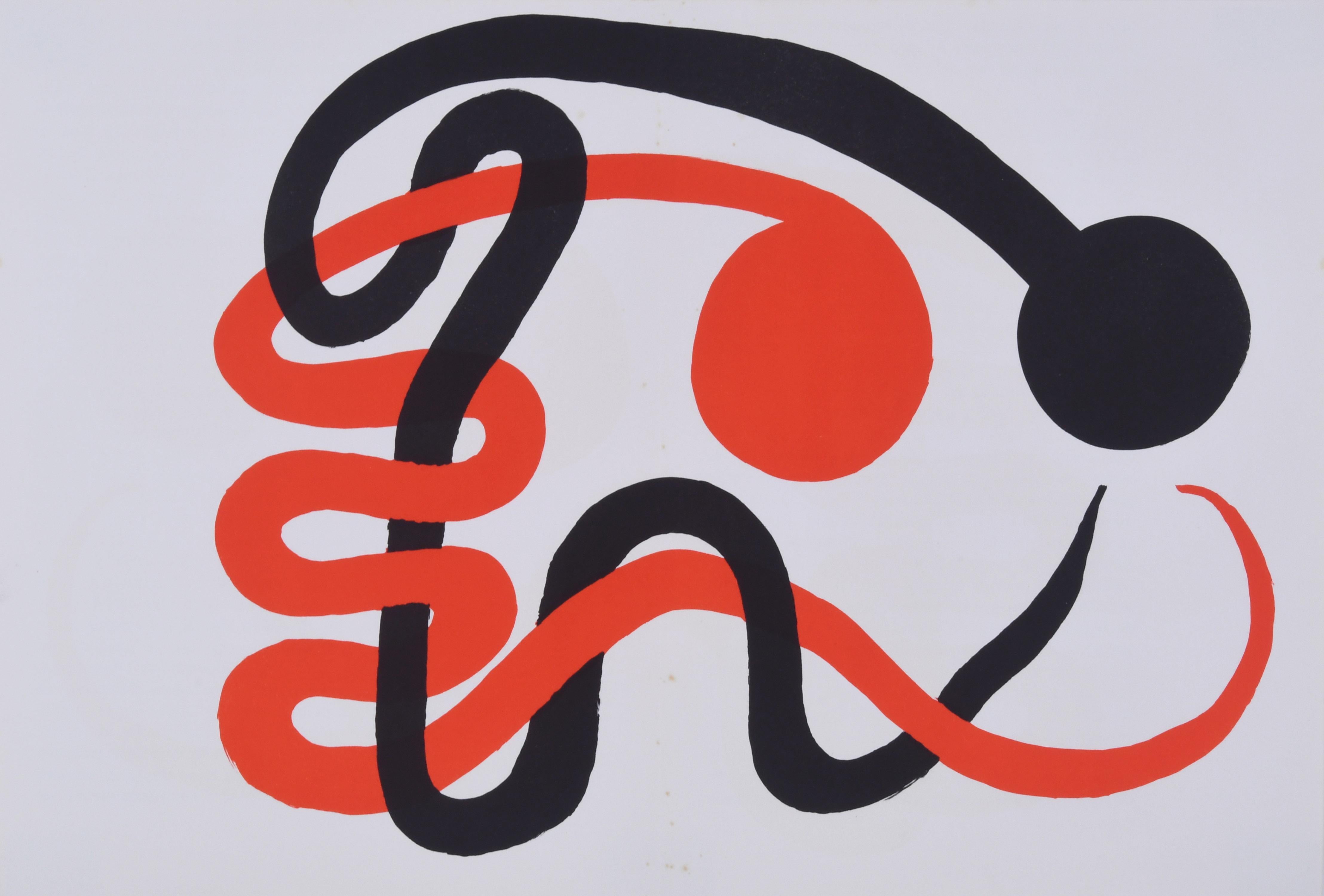 Alexander Calder Abstract Print - Derriere Le Miroir-Page 6-7