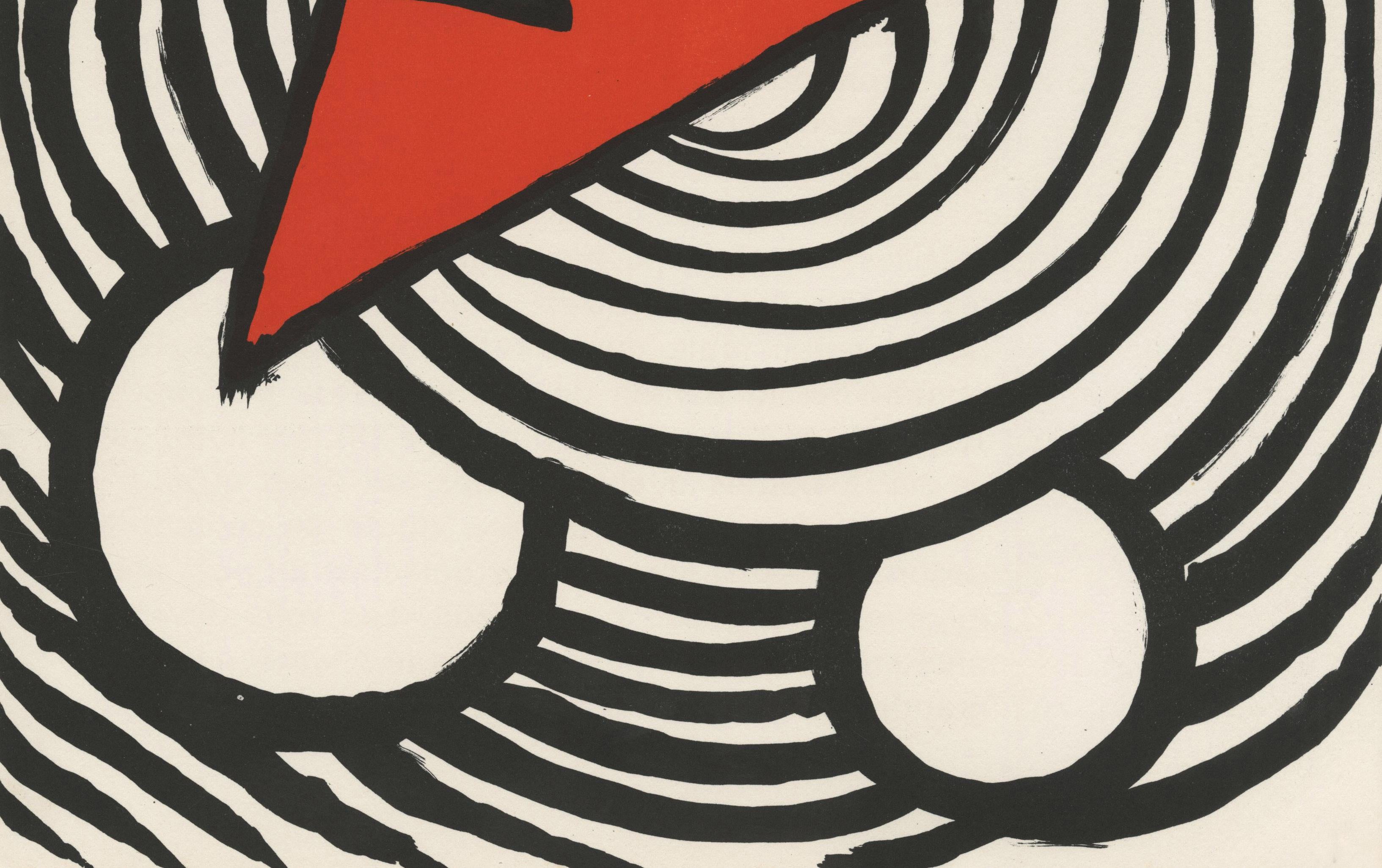Derriere Le Miroir-Page 9 - Abstrait Print par Alexander Calder