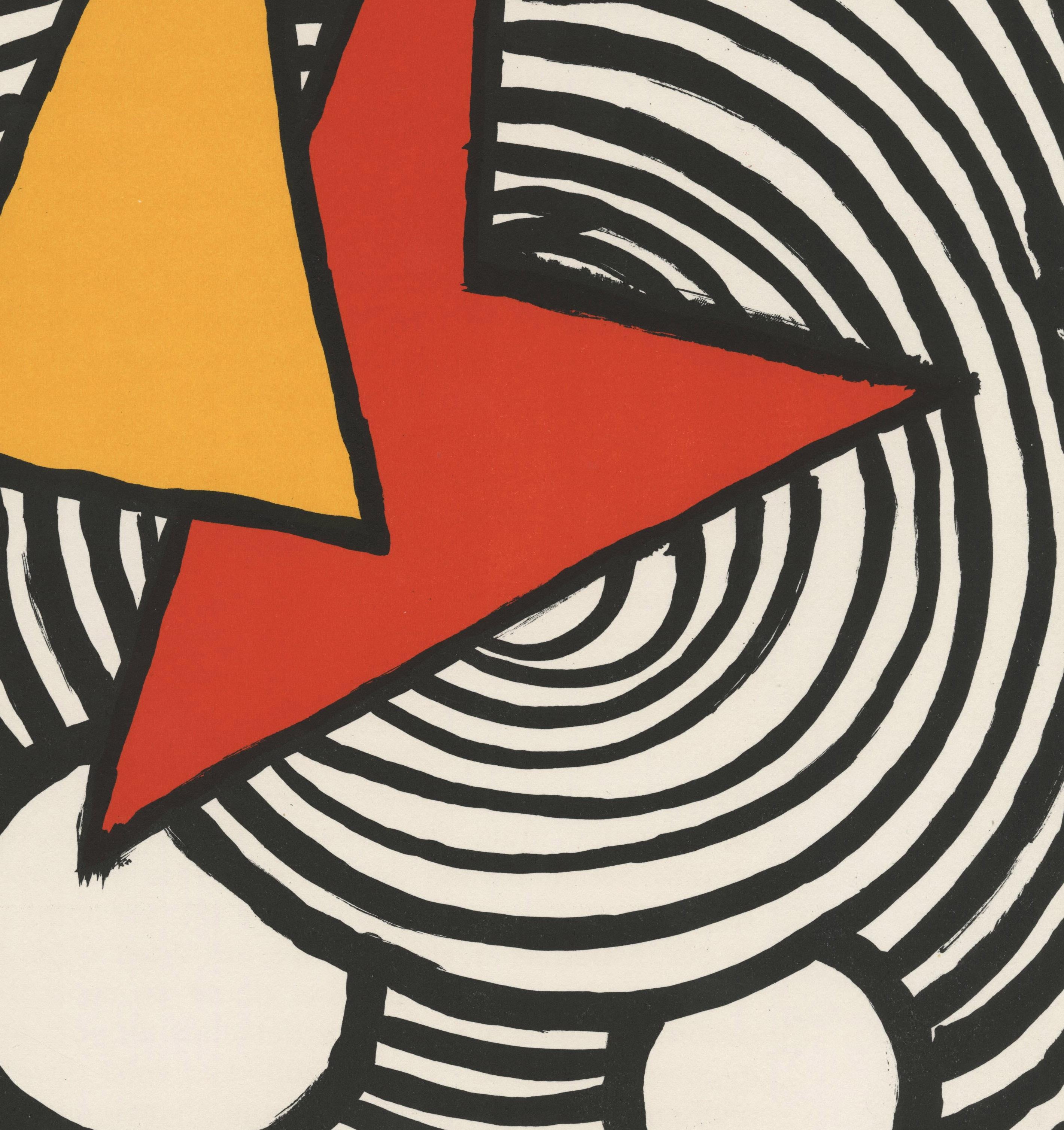 Derriere Le Miroir-Page 9 - Black Abstract Print by Alexander Calder