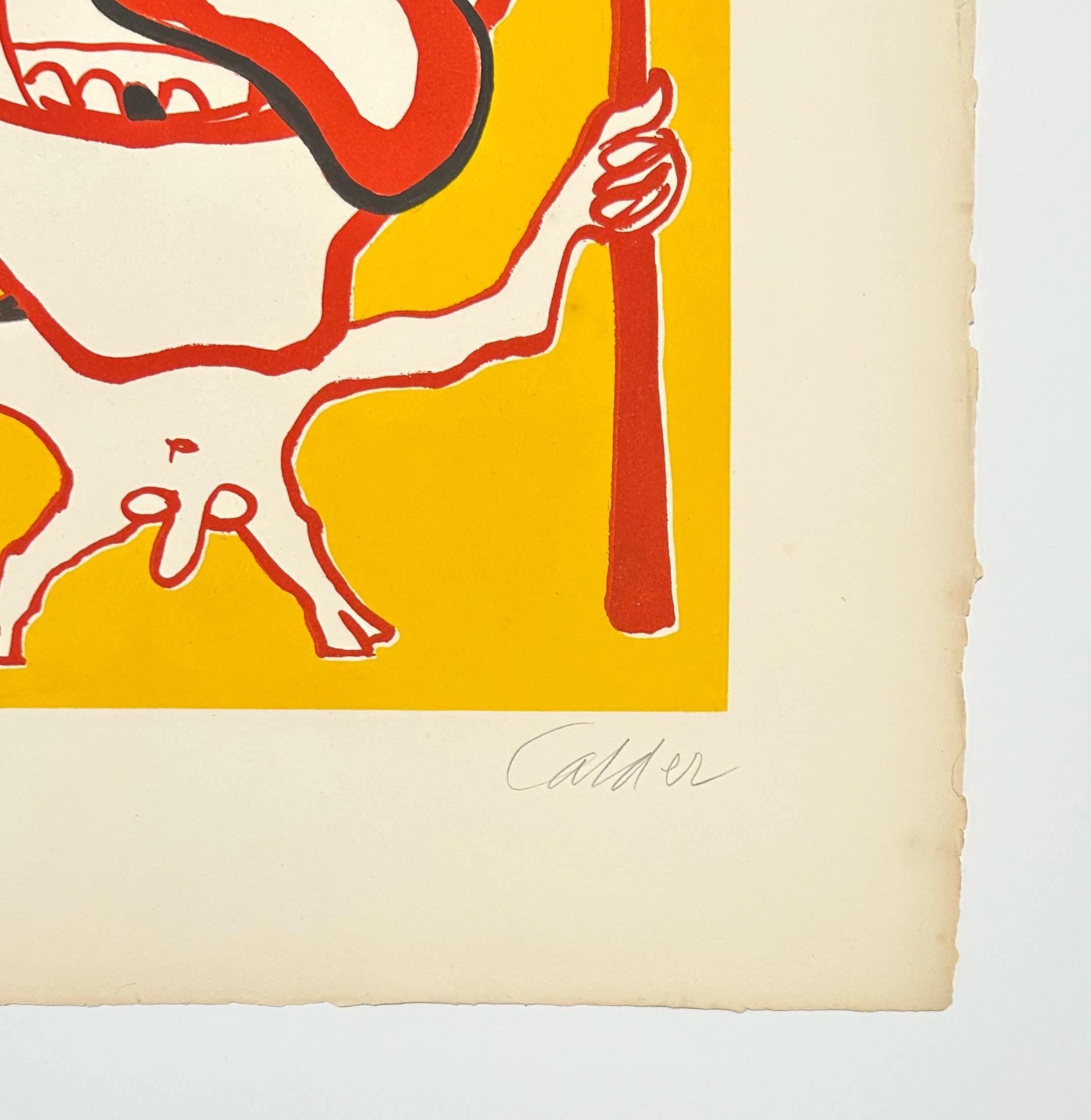 Devil - Abstract Print by Alexander Calder