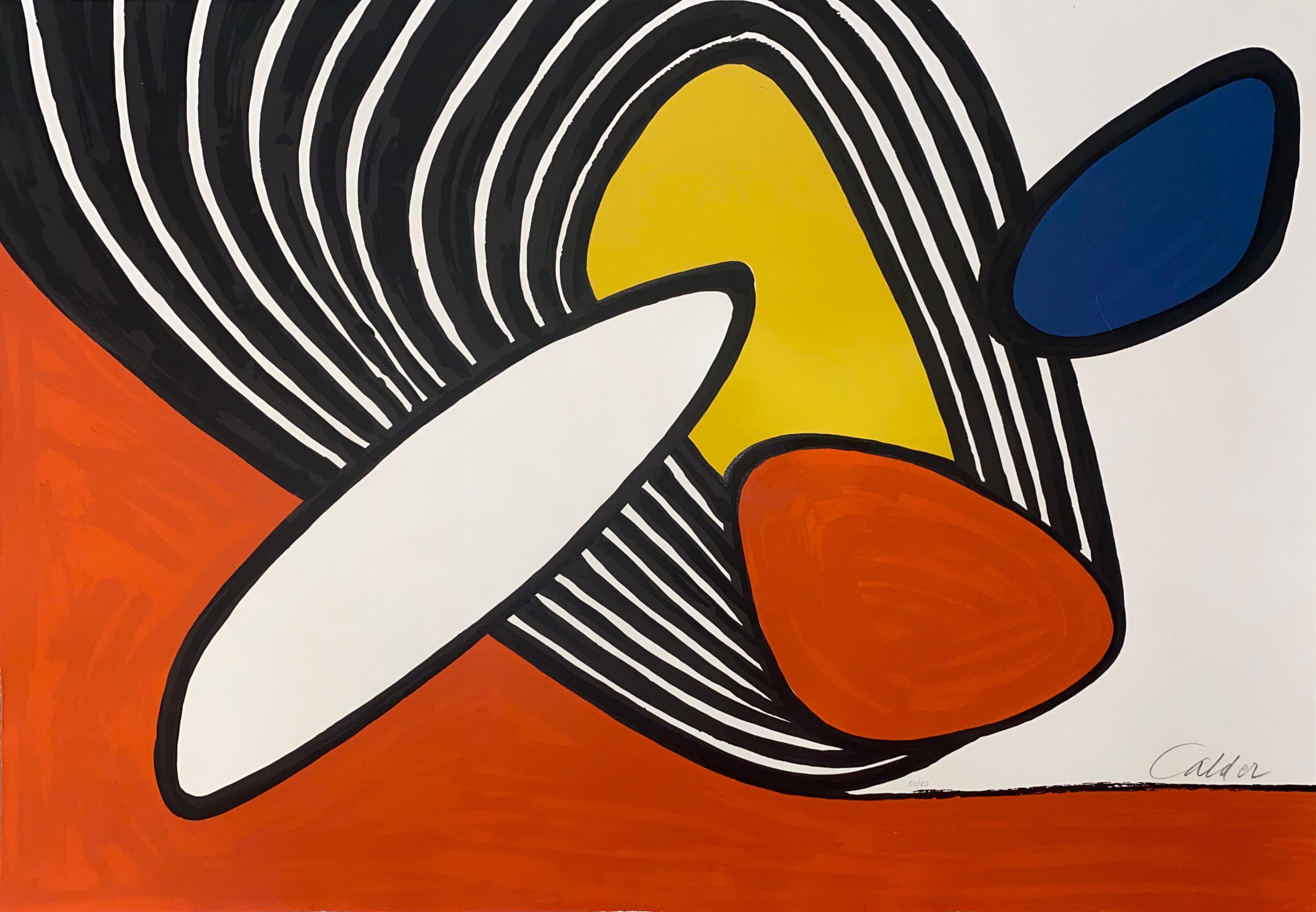 Alexander Calder Abstract Print – Scheiben und Spiralen
