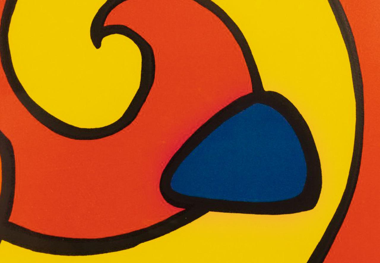 'Escargot' - Orange Abstract Print by Alexander Calder