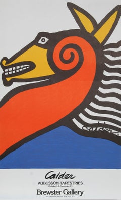 Exposición en la Galería Brewster, Cartel litografía de Alexander Calder