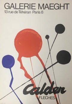 "Fleches" Galerie Maeght Event Poster, Published by Maeght Editeur- Paris