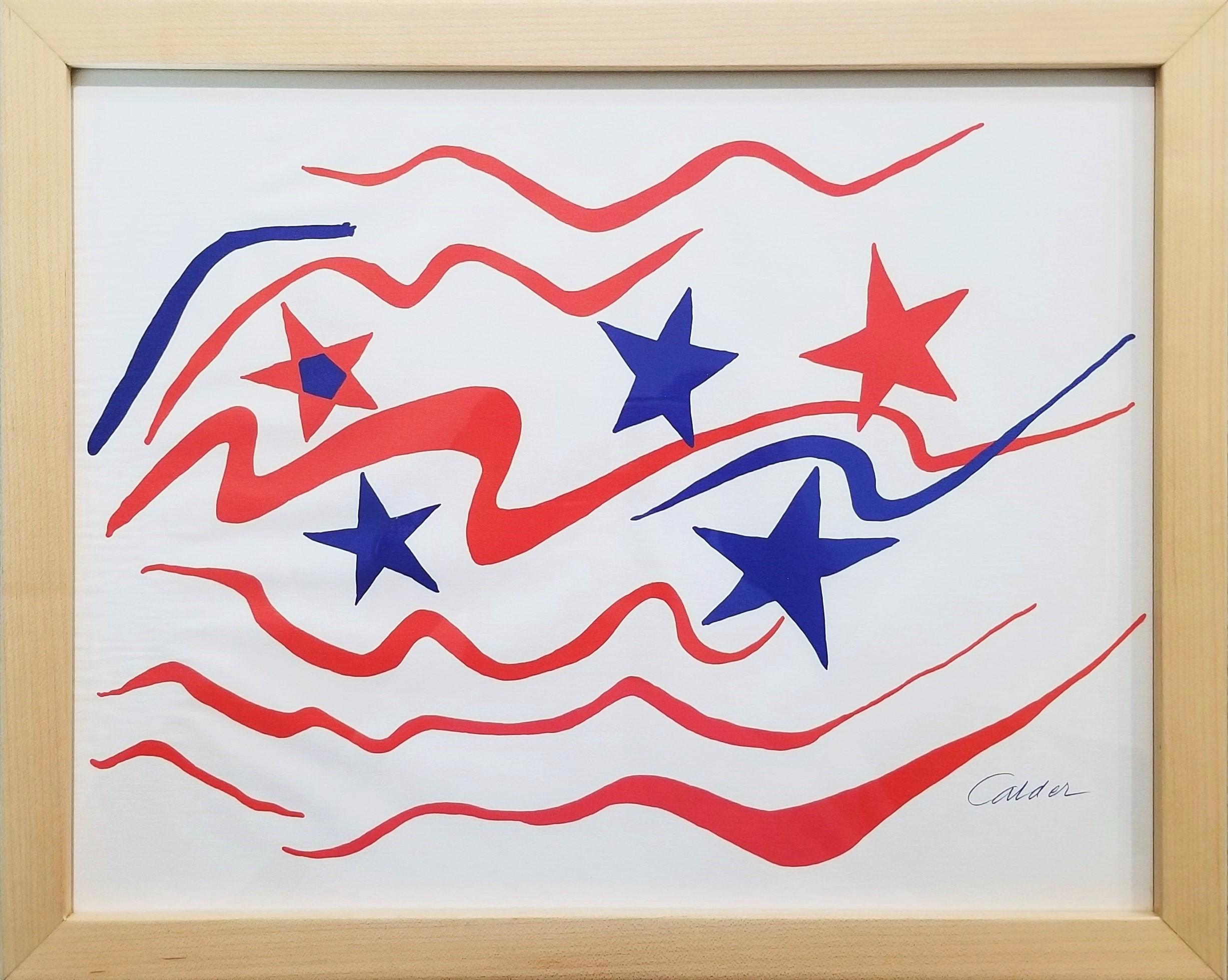 Flying Colors '76 (Stars and Stripes) /// Alexander Calder Abstract Modern Art For Sale 2