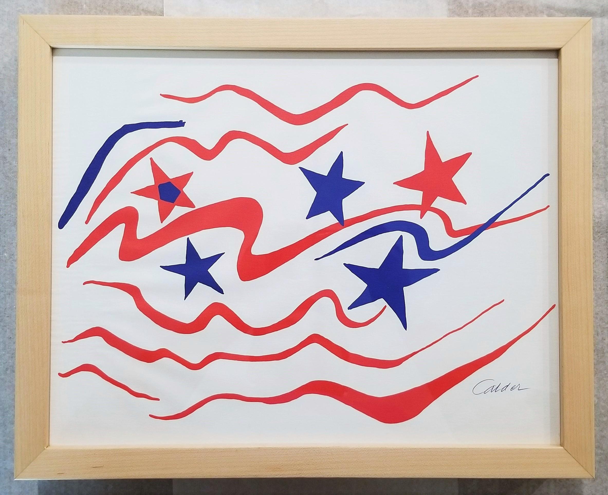 Flying Colors '76 (Stars and Stripes) /// Alexander Calder Abstract Modern Art For Sale 3