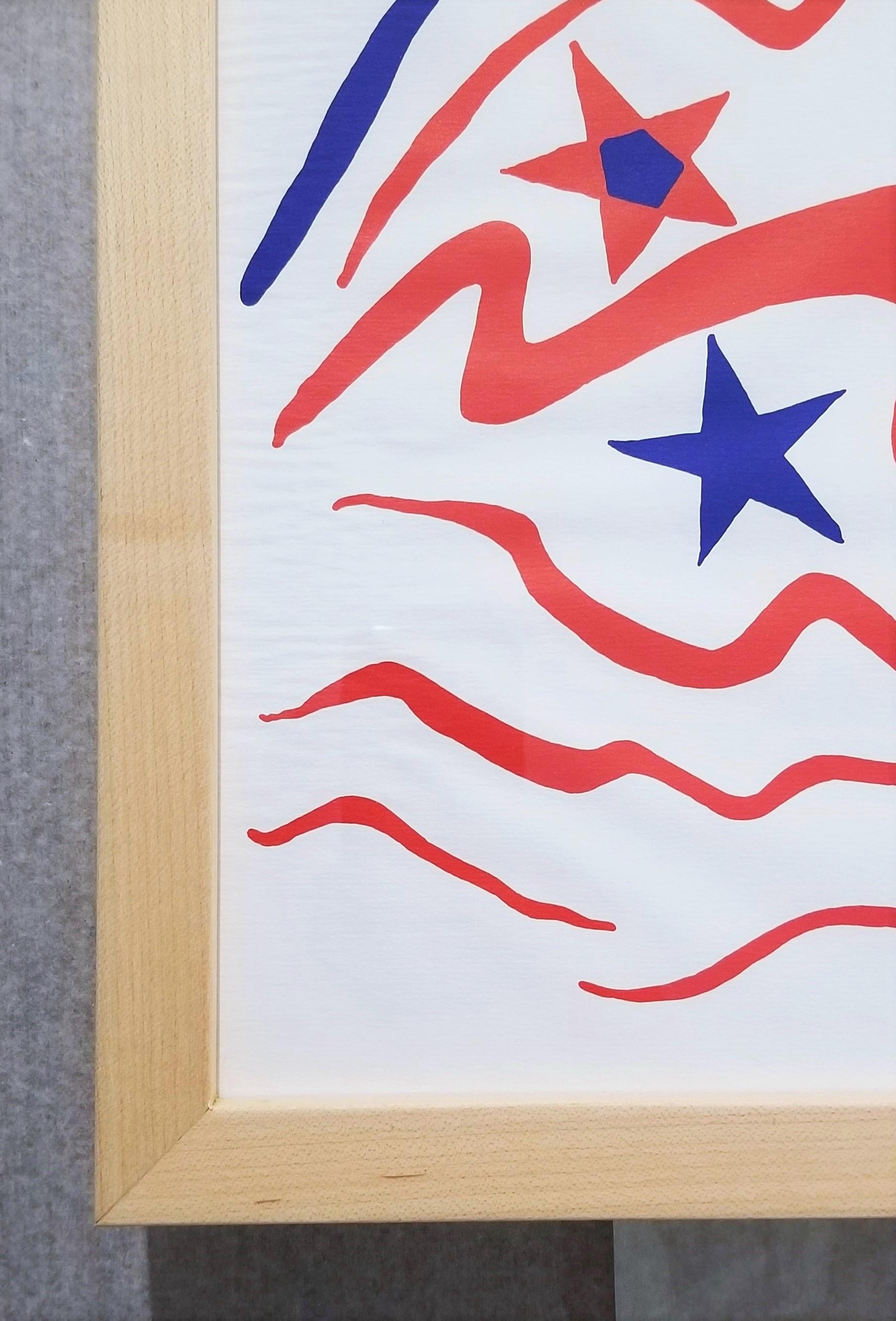 Flying Colors '76 (Stars and Stripes) /// Alexander Calder Abstract Modern Art For Sale 4
