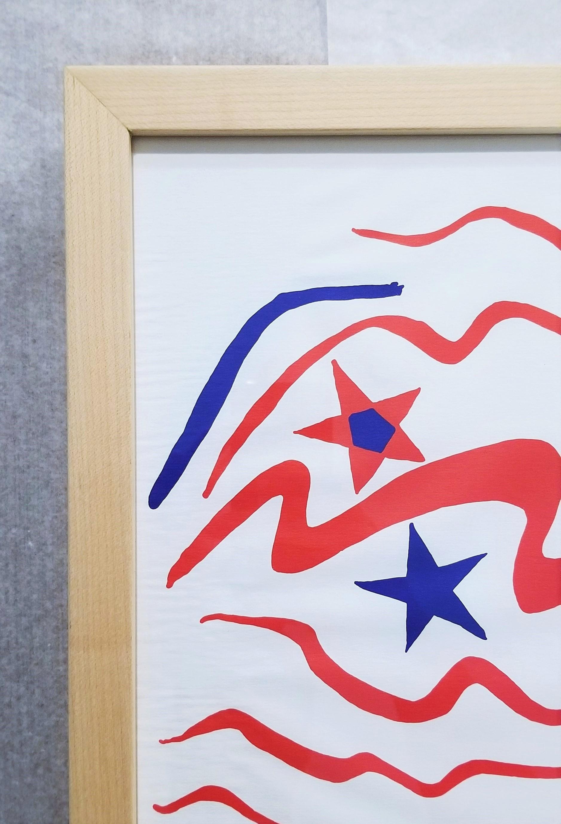 Flying Colors '76 (Stars and Stripes) /// Alexander Calder Abstract Modern Art For Sale 5